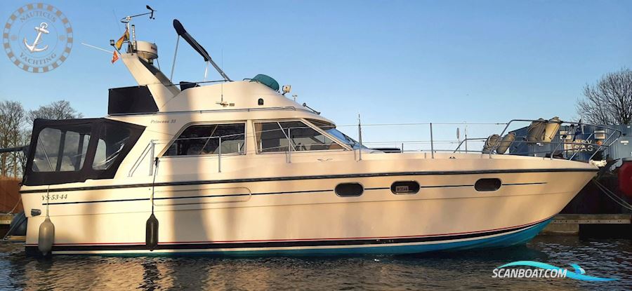 Princess 35 Flybridge Motorboot 1985, mit Volvo Penta Tamd40B motor, Niederlande