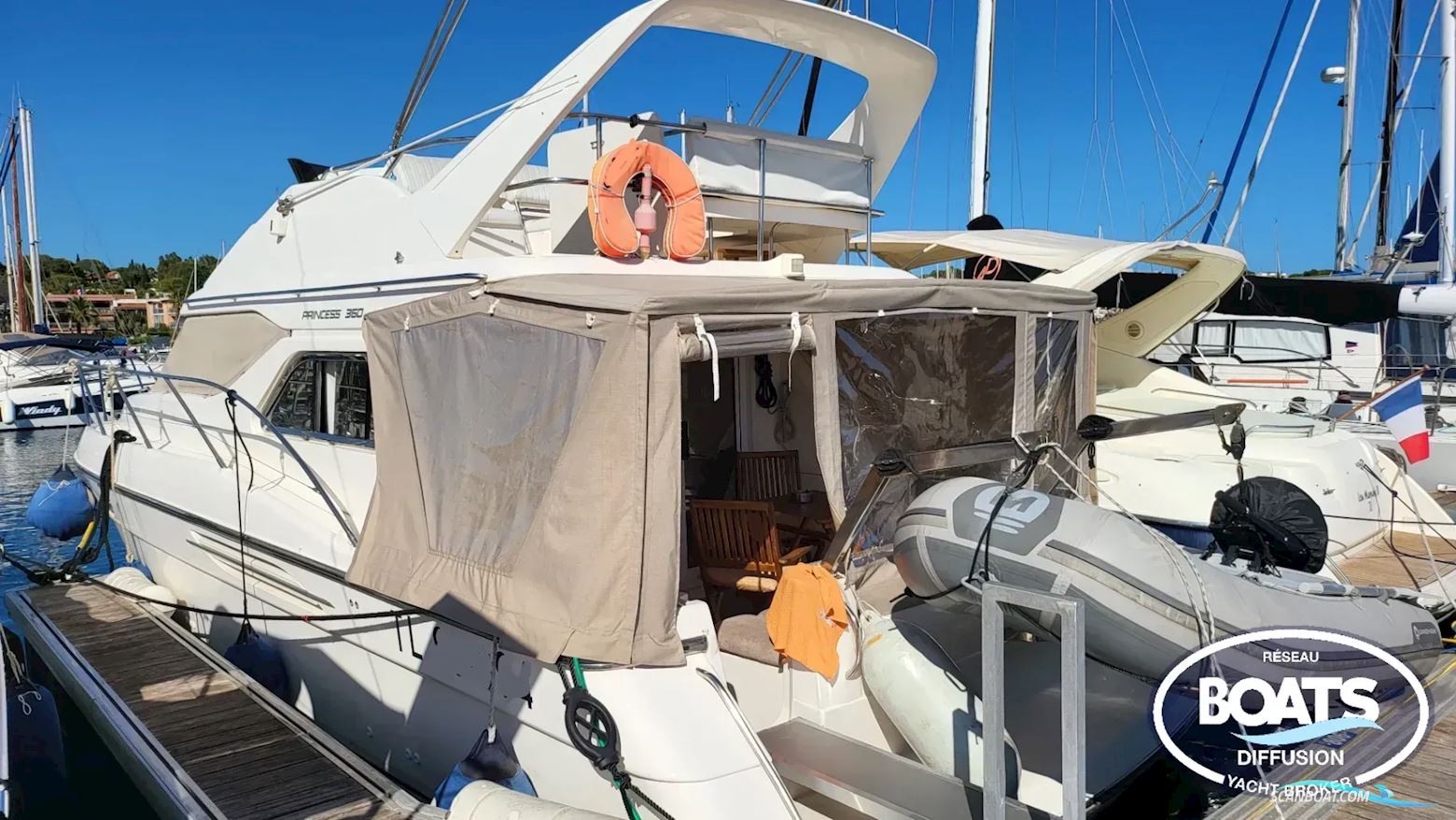 Princess 360 fly Motorboot 1996, mit VOLVO motor, Frankreich