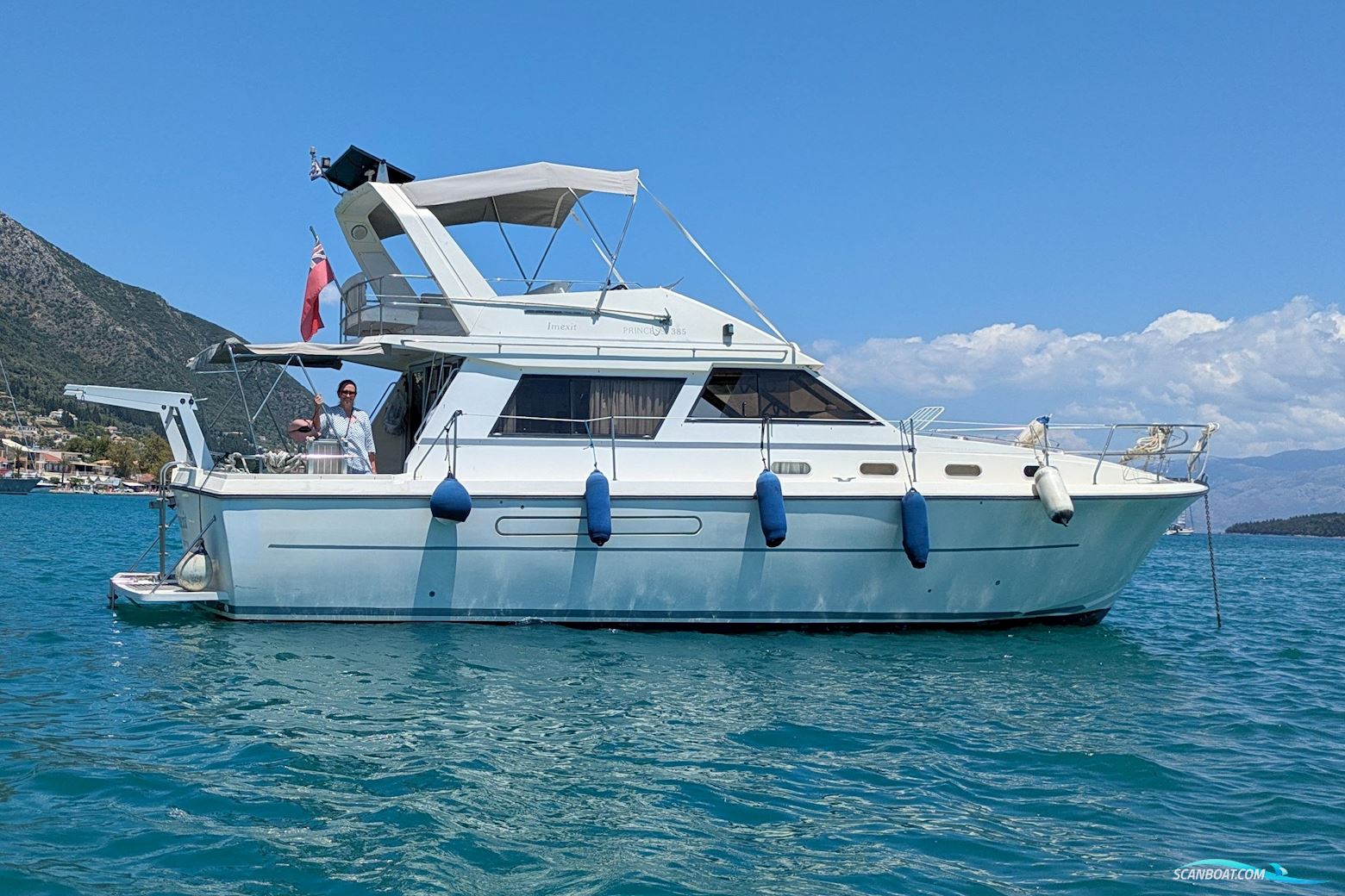 PRINCESS 385 Motorboot 1987, mit Volvo Penta TAMD61 A motor, Griechenland