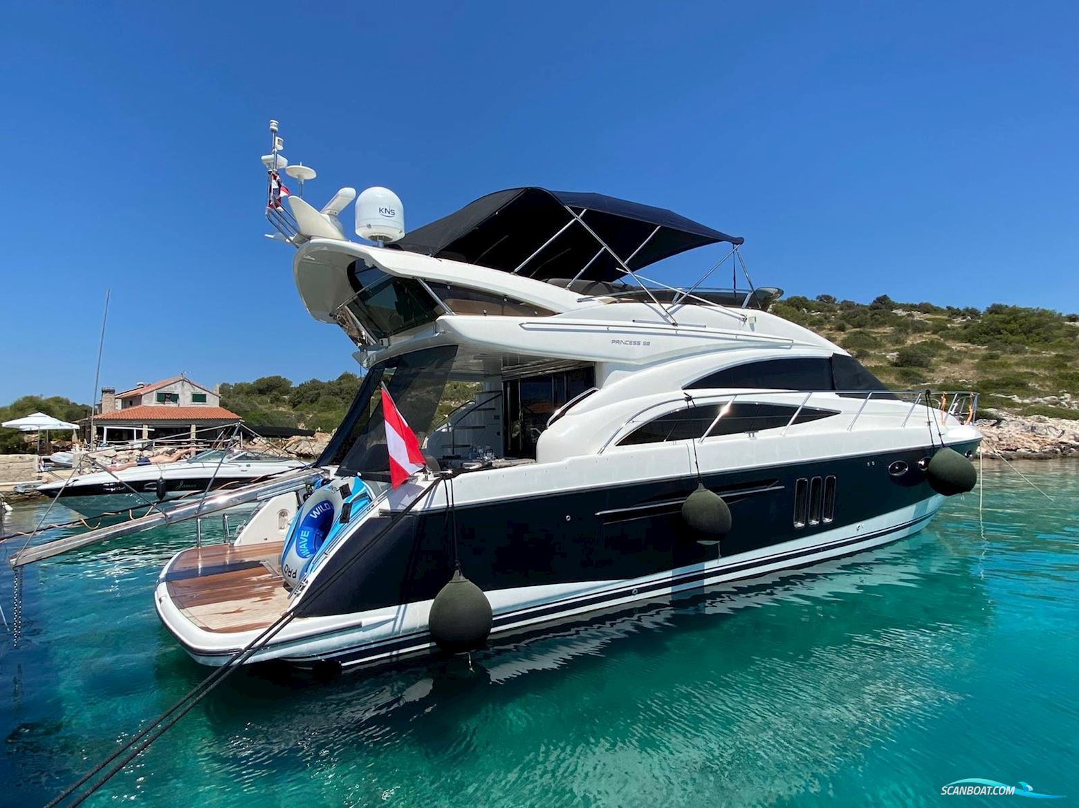 Princess 58 FLY Motorboot 2008, mit VOLVO PENTA D 12-800 motor, Kroatien