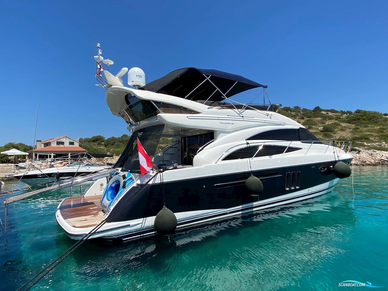 Princess 58 Motorboot 2008, mit Volvo Penta D 12-800 motor, Kroatien