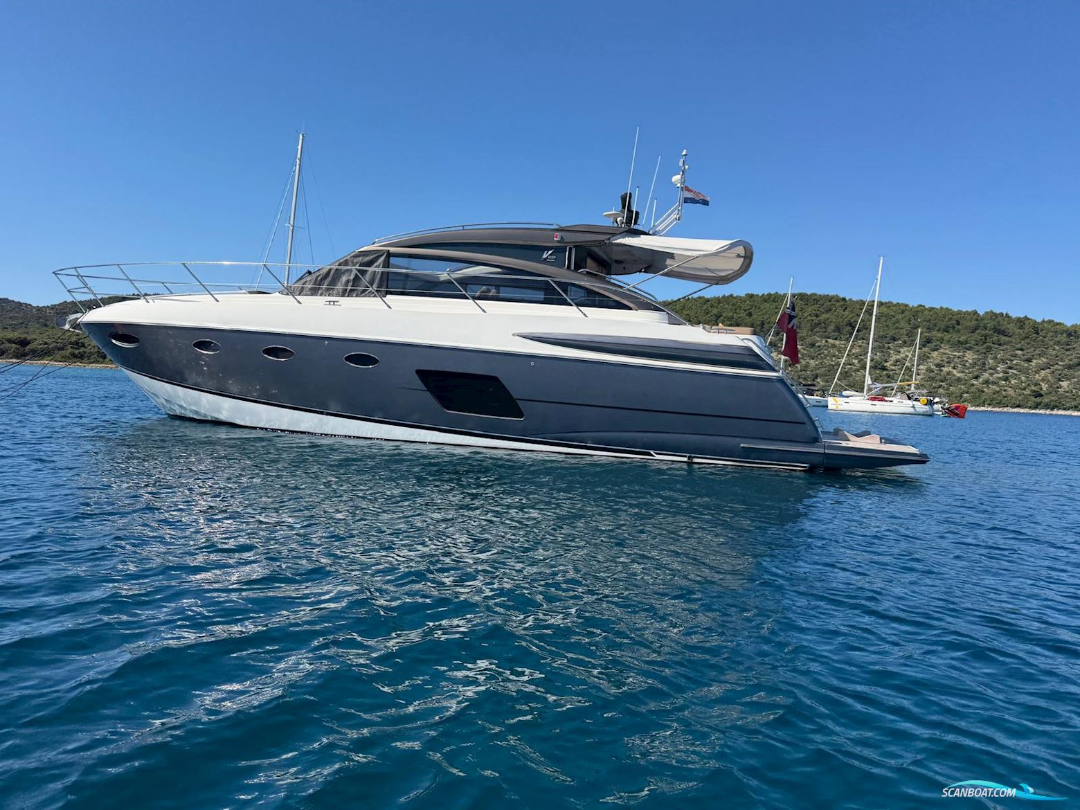 Princess V52 Motorboot 2013, mit Caterpillar C12 Acert motor, Kroatien