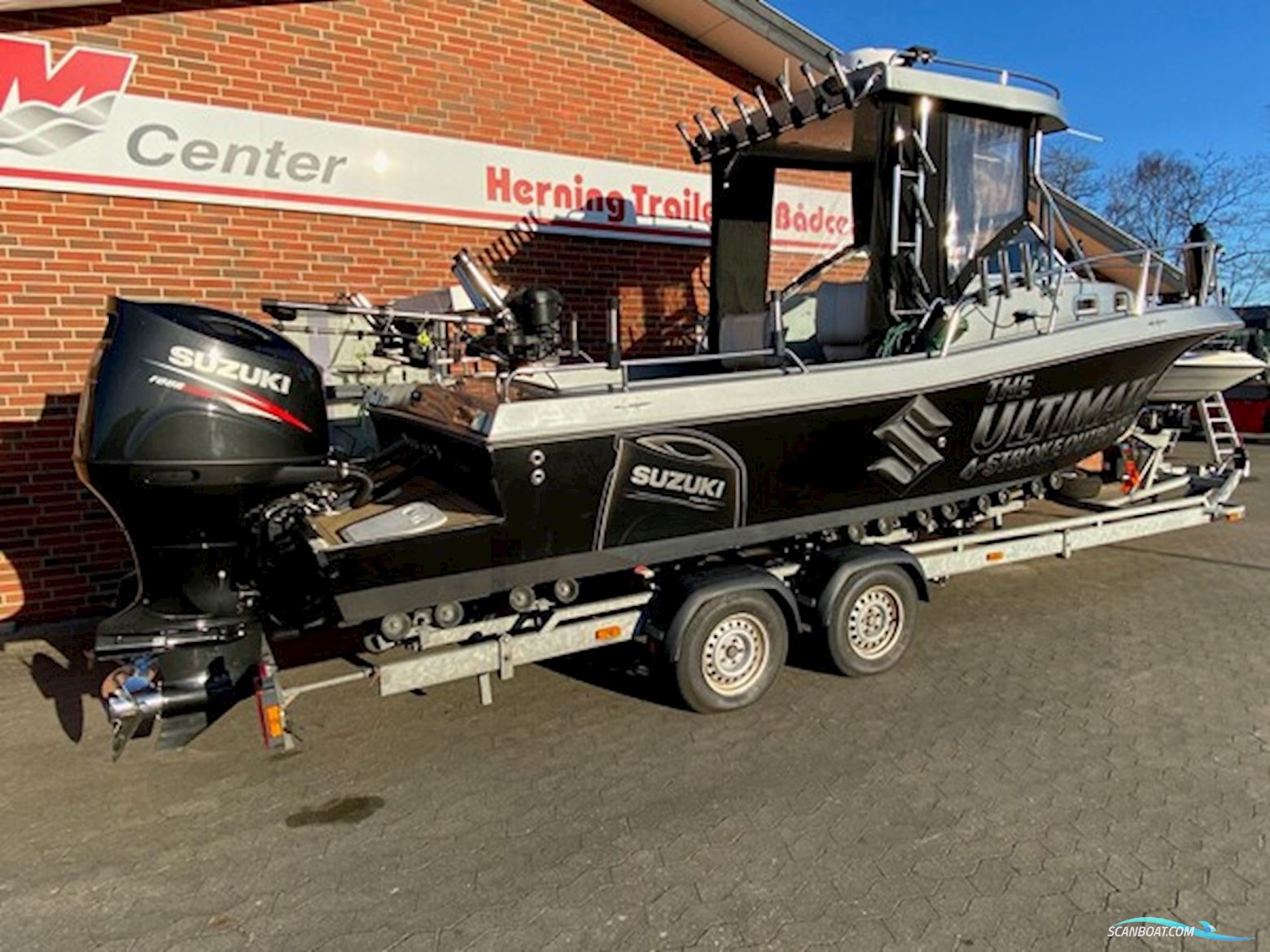 Profisher Cutter 223 WA m/2 stk. Suzuki DF200 hk og Variant buggitrailer - NU NEDSAT KR. 50.000,- !