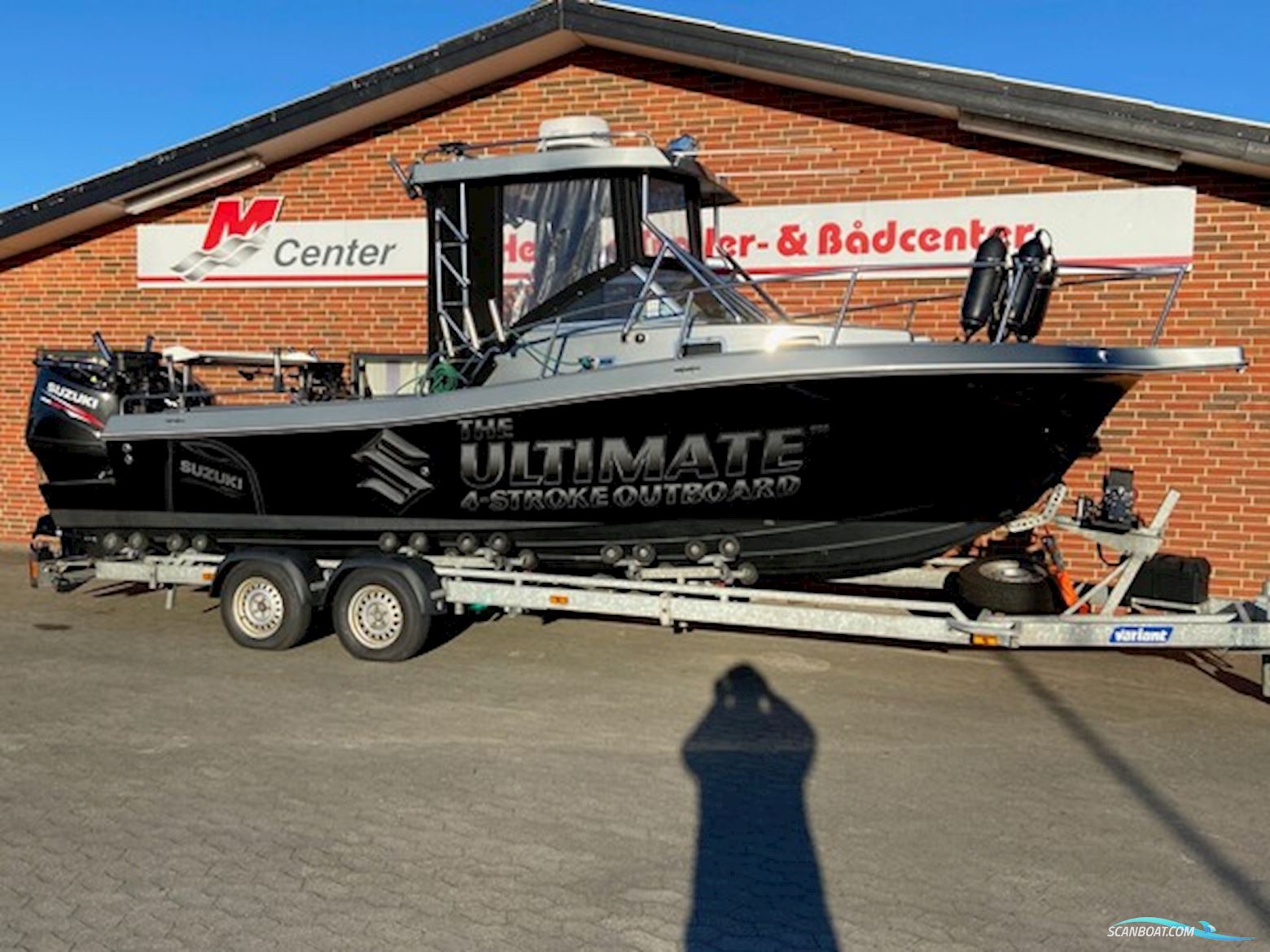 Profisher Cutter 223 WA m/2 stk. Suzuki DF200 hk og Variant buggitrailer - NU NEDSAT KR. 50.000,- !