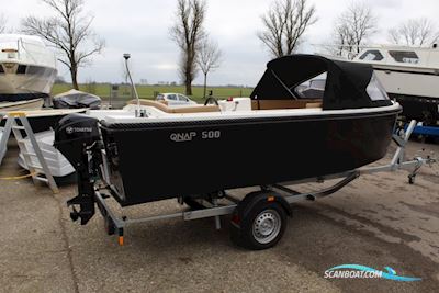 Qnap 500 + 9.8 PK Tohatsu & Cabrioletkap Qnap 500 + 9.8 PK Tohatsu & Cabrioletkap * Motorboot 2023, Niederlande