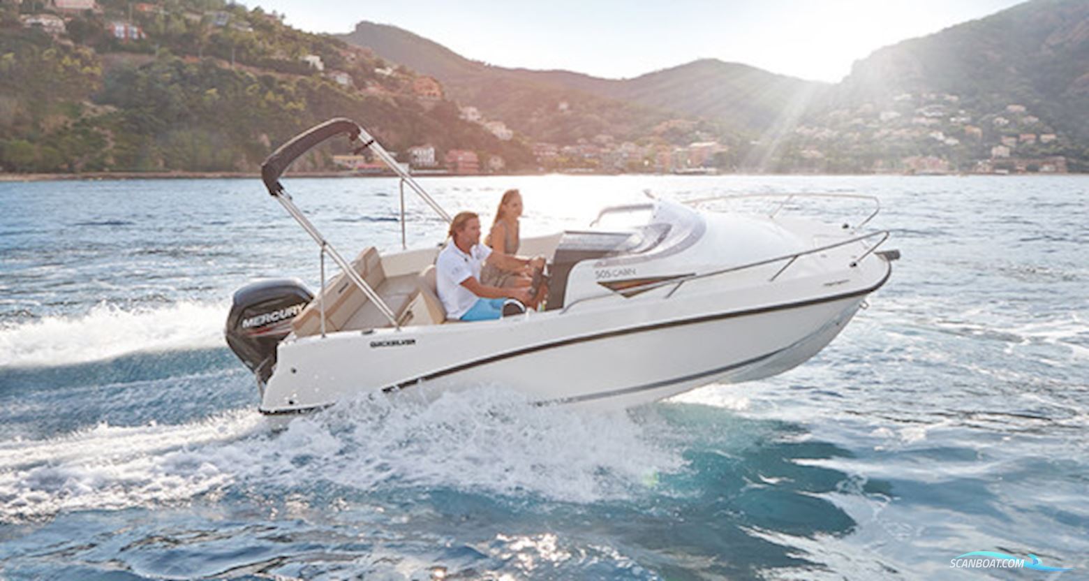 Quicksilver 505 Cabin Med Mercury F60 Efi Elpt Samt Masser af Ekstra Udstyr
