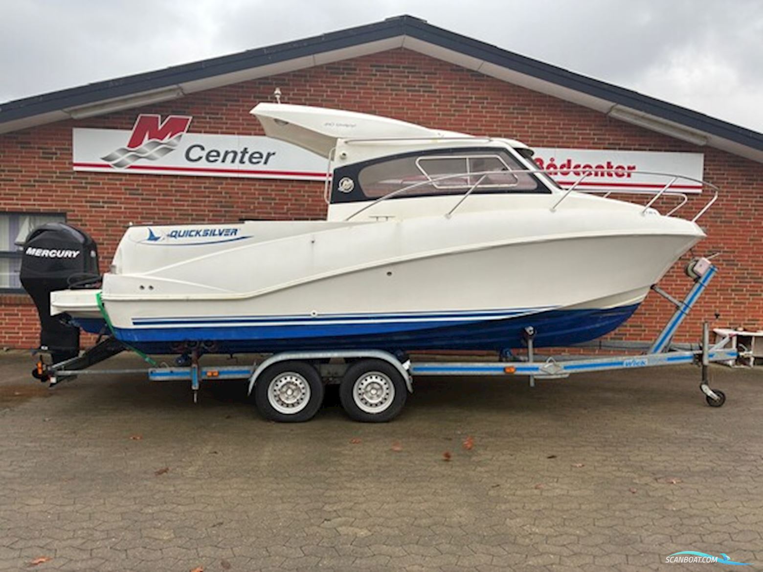 Quicksilver 640 Weekender m/Mercury F115 hk EFI 4-takt og Wick trailer Motorboot 2025, mit Mercury motor, Dänemark