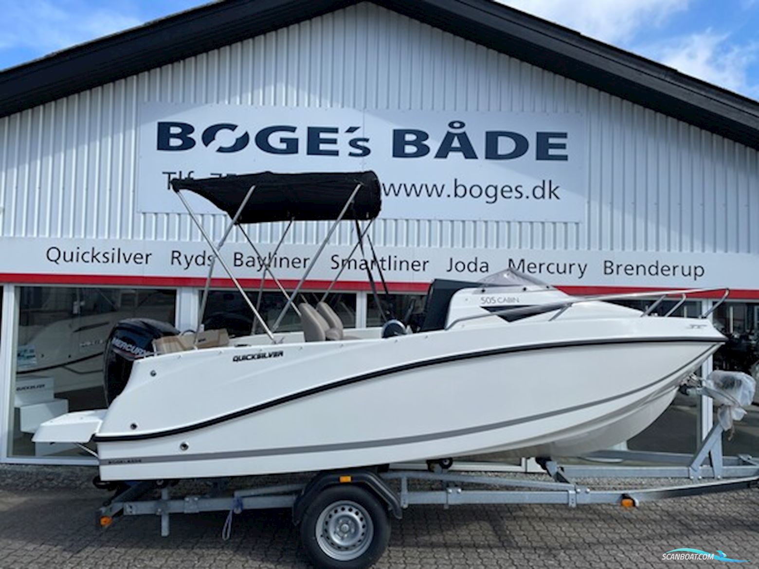 Quicksilver Activ 505 Cabin med F80 Mercury-EFI 4 takt inkl. trailer  Motorboot 2022, mit Mercury motor, Dänemark