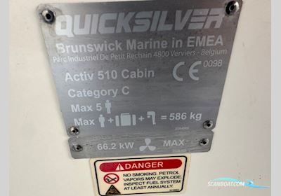Quicksilver Activ 510 Cabin – Klar til sæsonen! Motorboot 2011, mit Mercury motor, Dänemark