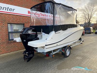 Quicksilver Activ 555 Cabin m/Mercury F115 hk og Brenderup Trailer Motorboot 2024, mit Mercury motor, Dänemark