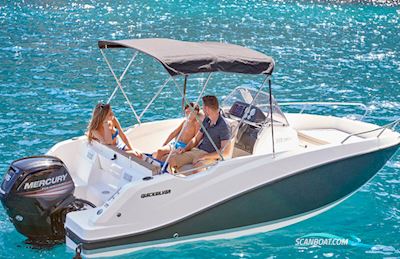 Quicksilver Activ 555 Open med 100 hk Mercury-EFI CT 4 takt med flot udstyr Motorboot 2025, Dänemark