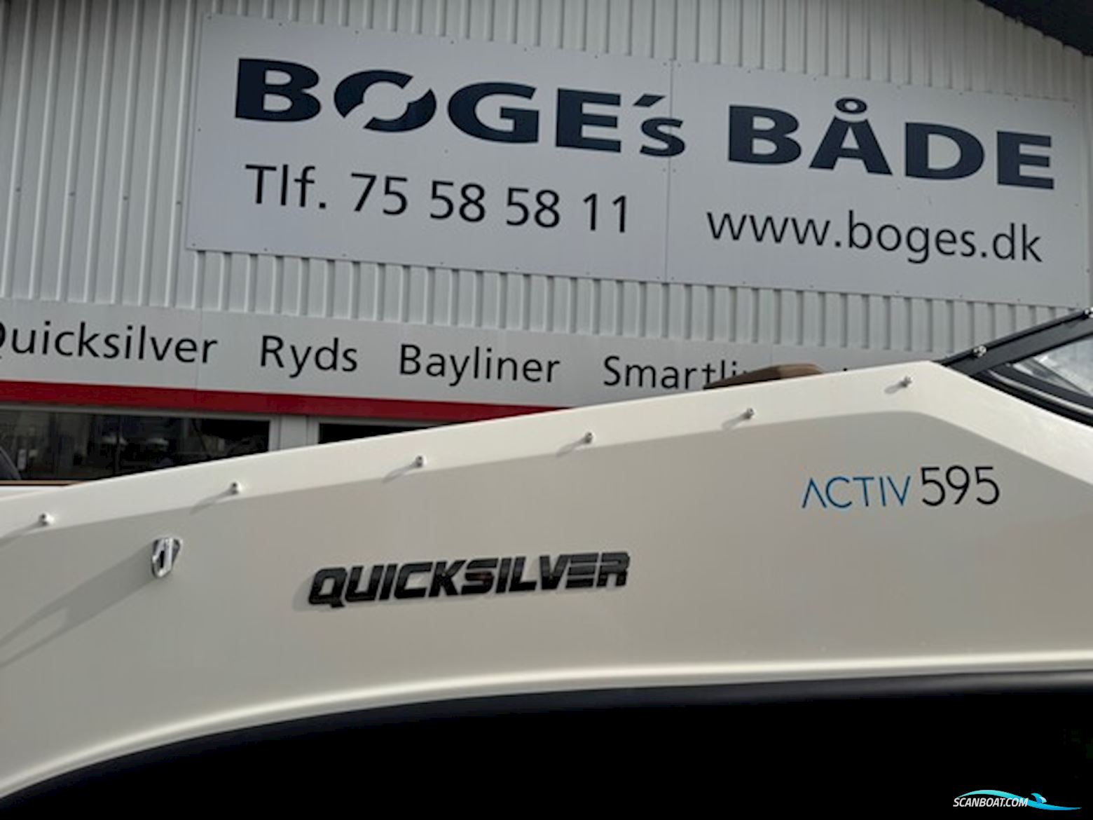 Quicksilver Activ 595 Cruiser med F115 Mercury-EFI 4 takt XL CT - INKL.1800 kg Brenderup 221800SR Premium bådtrailer.