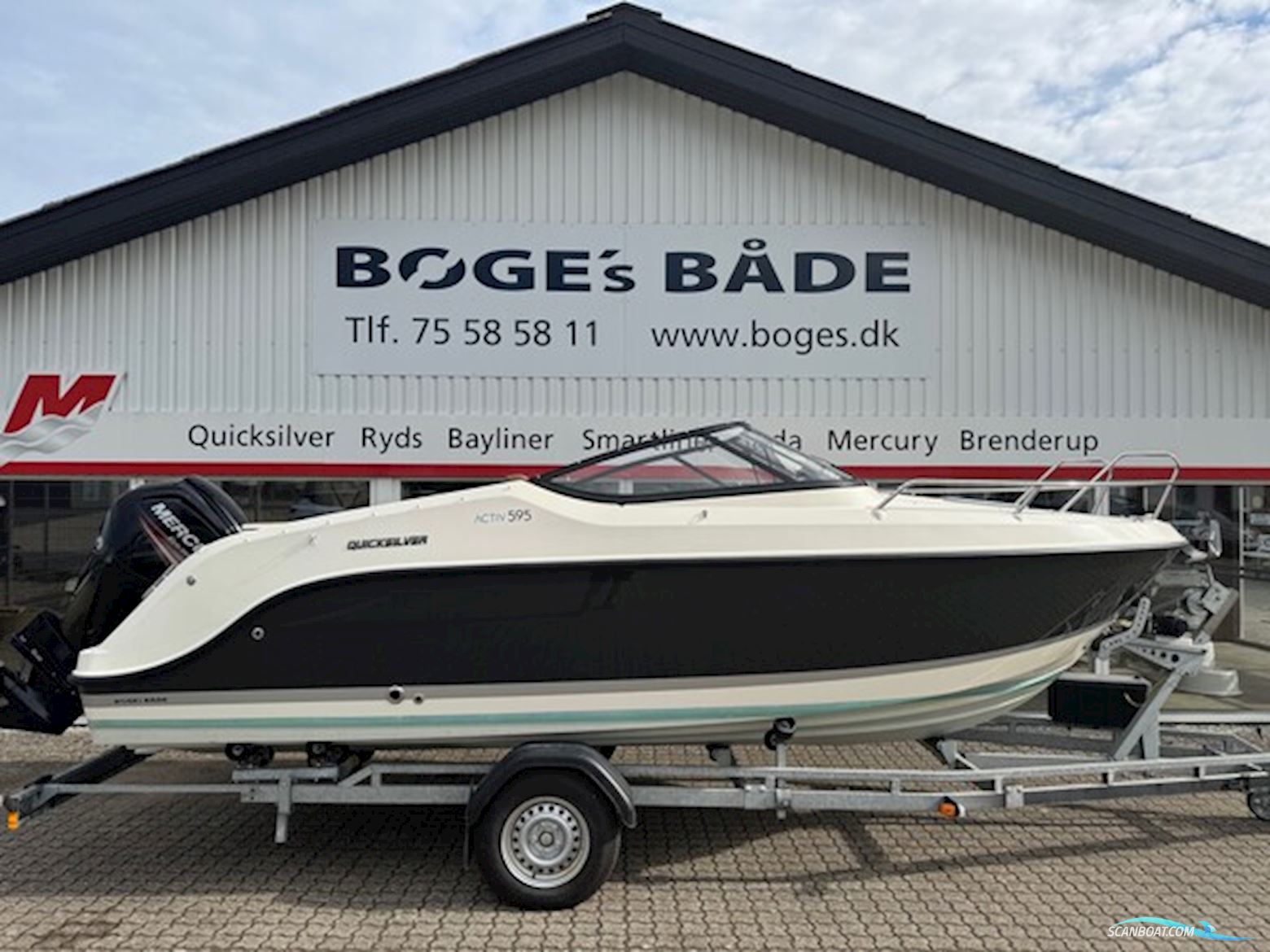 Quicksilver Activ 595 Cruiser med F115 Mercury-EFI 4 takt XL CT  Motorboot 2019, mit Mercury motor, Dänemark
