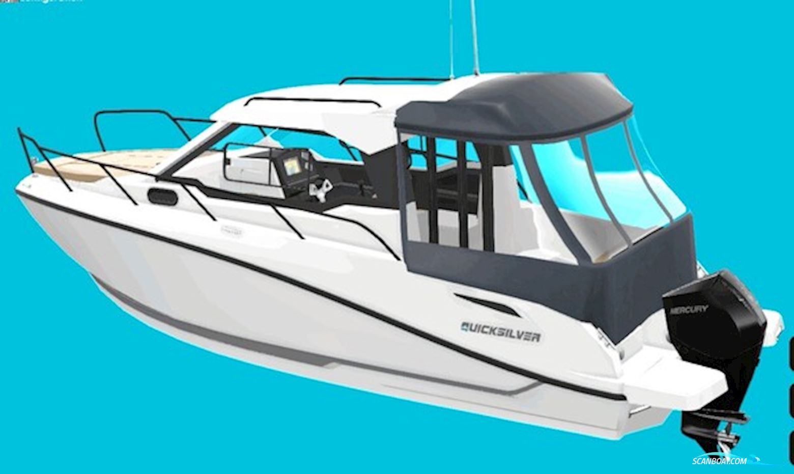 Quicksilver Activ 705 Weekend m/Mercury F150 hk Racing XL DS V6, hvid - EFTERÅRSKAMPAGNE !