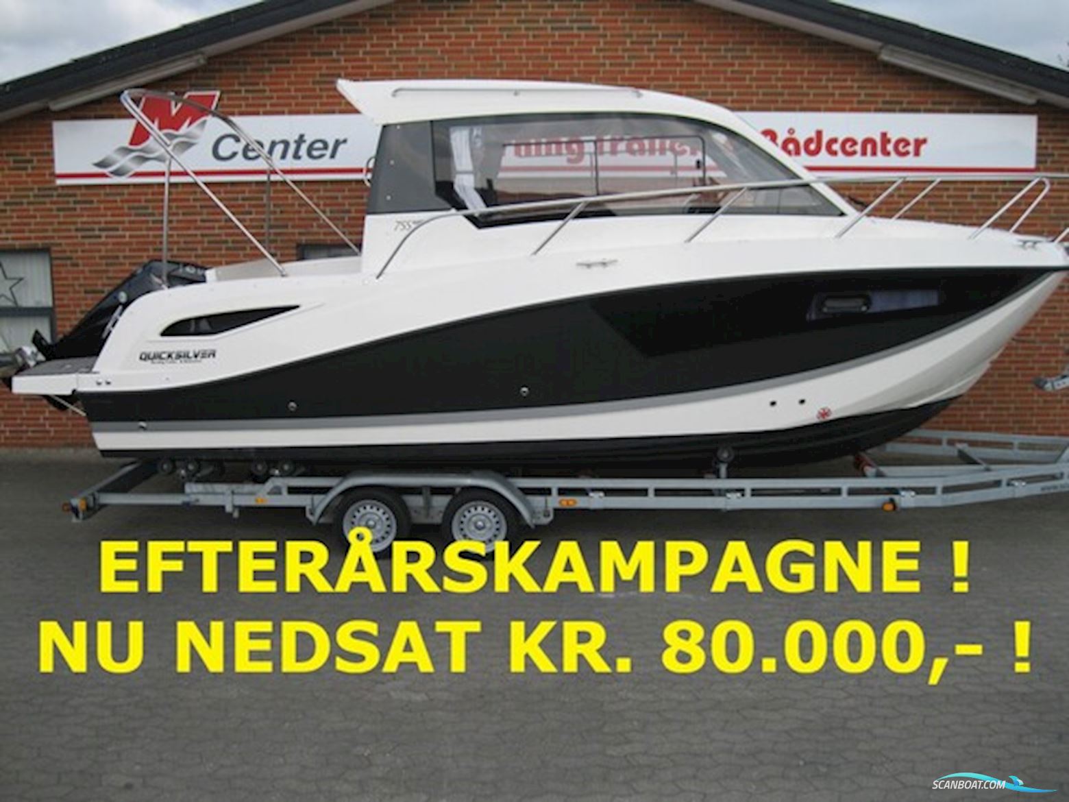Quicksilver Activ 755 Weekender m/Mercury F250 hk DTS V8 - NU NEDSAT KR. 80.000,- - som ny kun sejlet 5 timer ! Motorboot 2022, mit Mercury motor, Dänemark