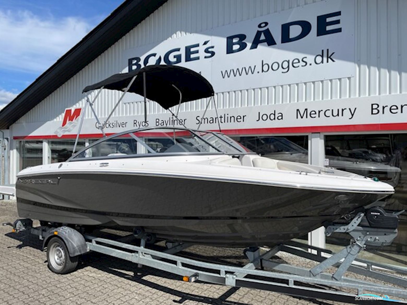 Regal 1900 ES med 200 hk Volvo Penta V6 og Brenderup bådtrailer - SOLGT