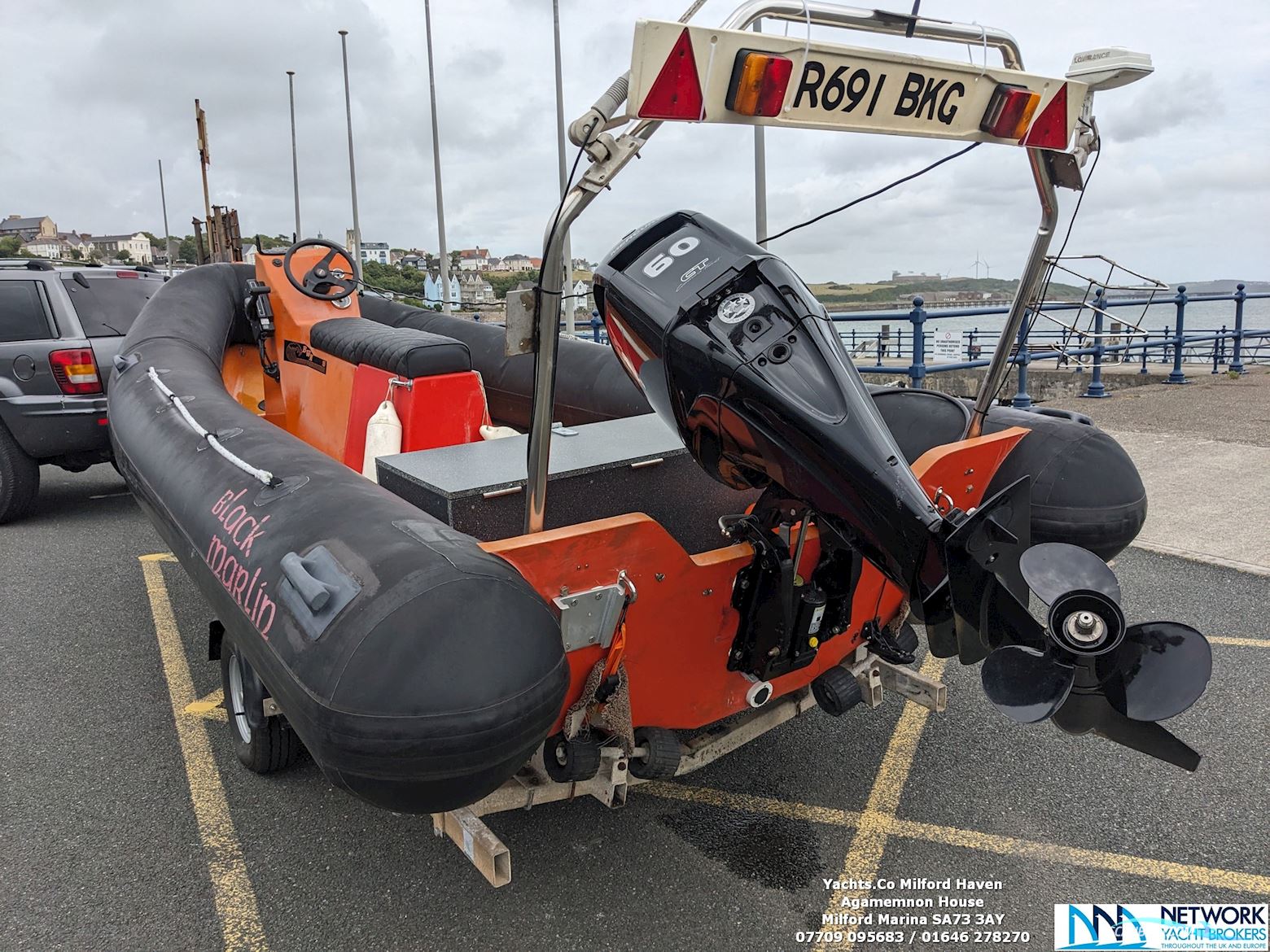 Rib Bwm 18 Motorboot 1980, mit Mercury motor, England