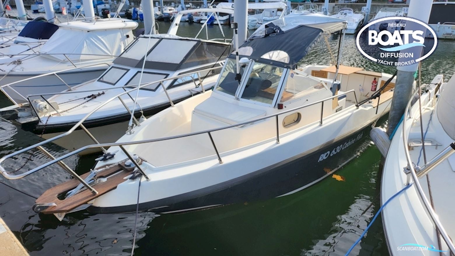 Rio 630 Cabin Fish Motorboot 1987, mit Volvo motor, Frankreich