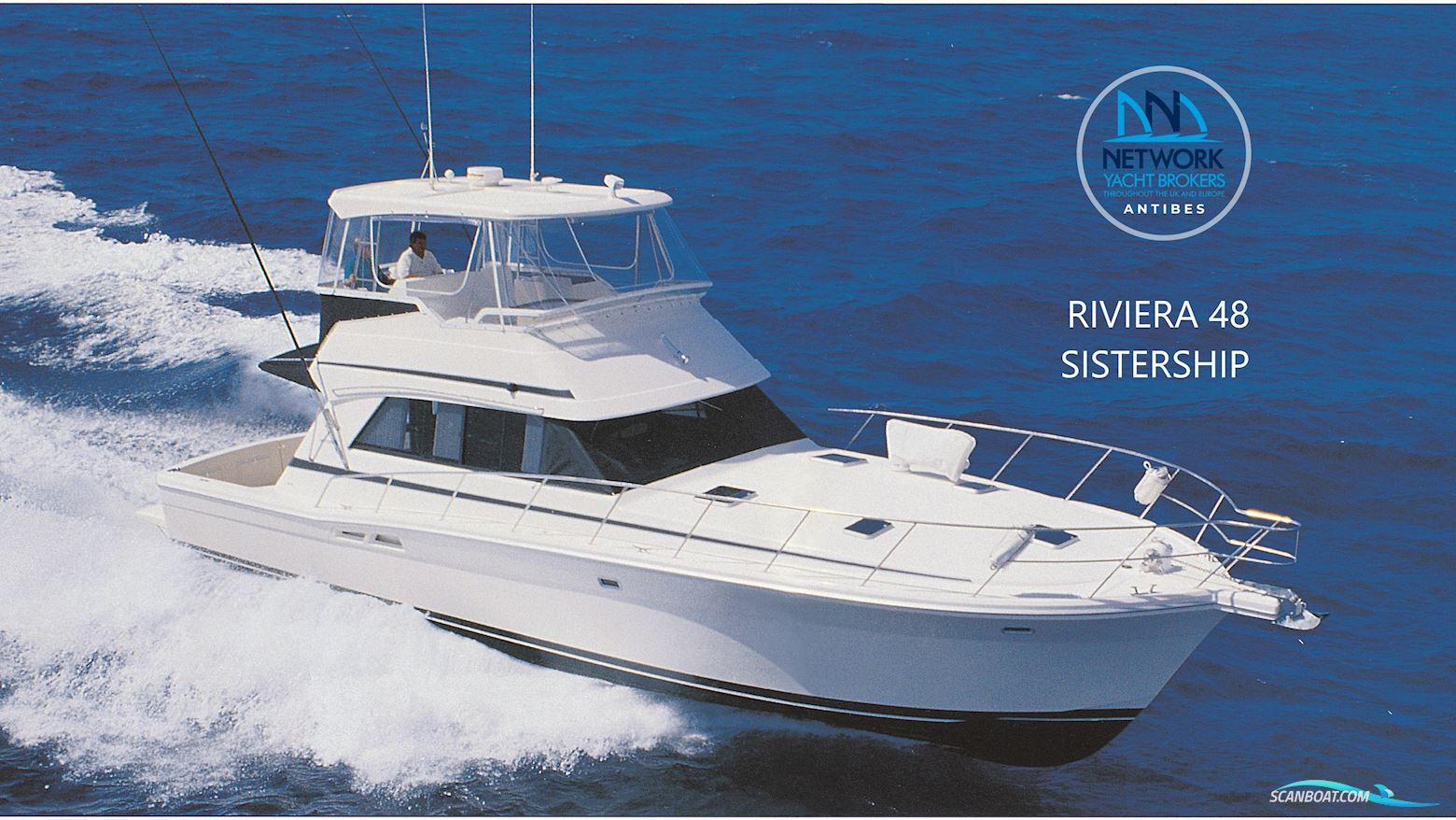 Riviera 48 Flybridge Motorboot 2001, mit Caterpillar 3196 motor, Frankreich