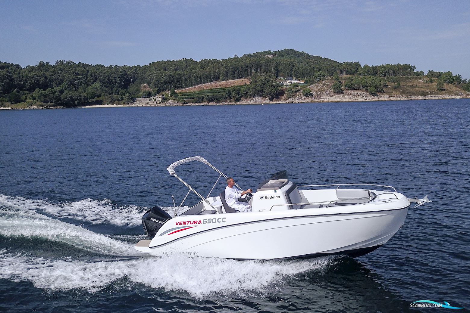 Rodman 690 Ventura CC Motorboot 2024, mit Yamaha F150 motor, Dänemark