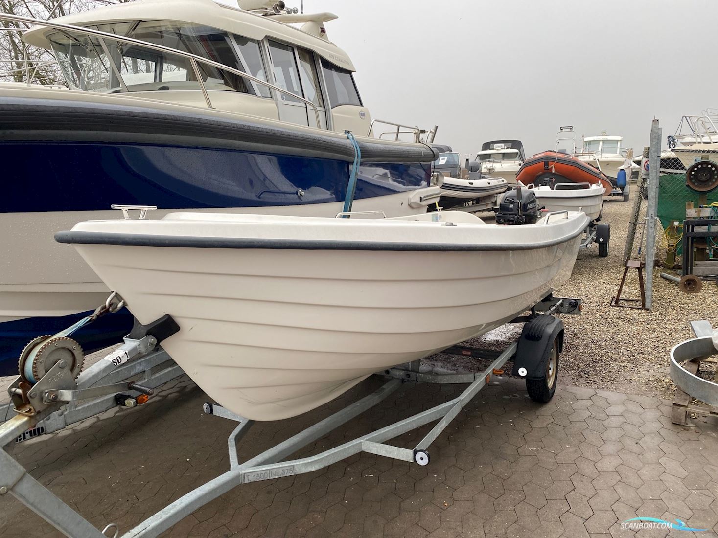 Ryds 465R Motorboot 2010, mit Mercury 20 motor, Dänemark