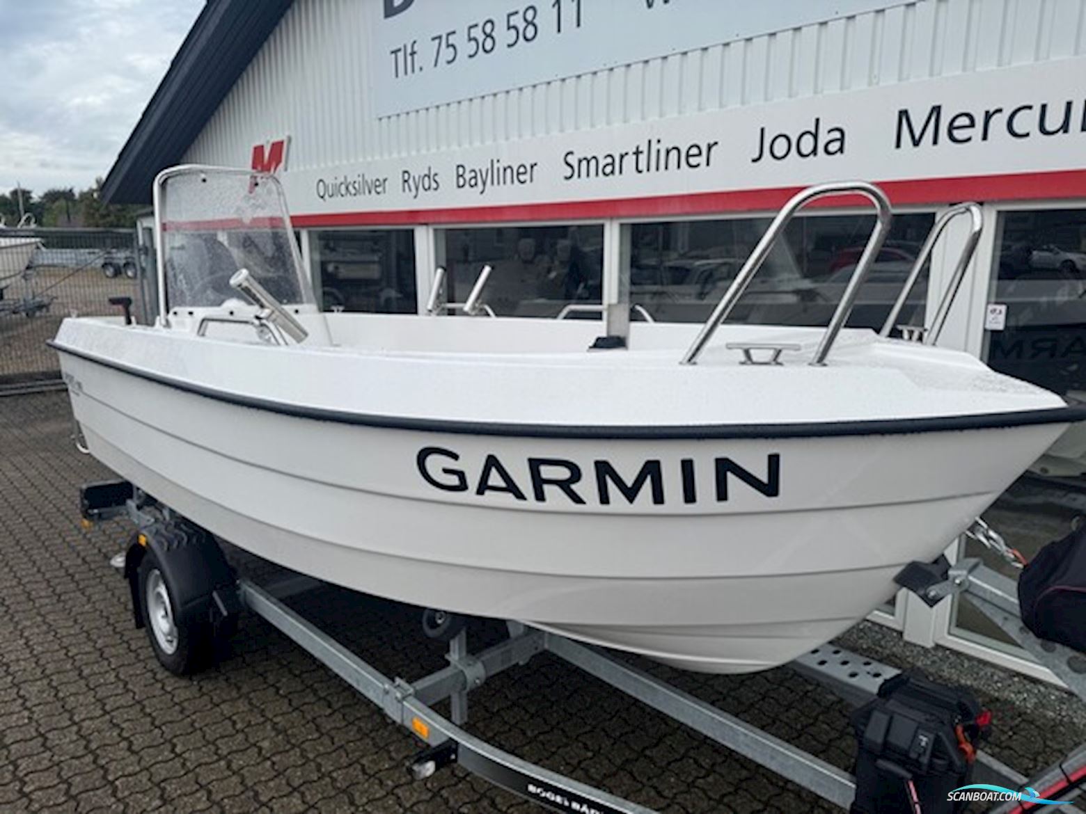 Ryds 486 BF Med 50 hk Mercury-Efi 4 Takt og 750 kg Brenderup Ubx Bådtrailer