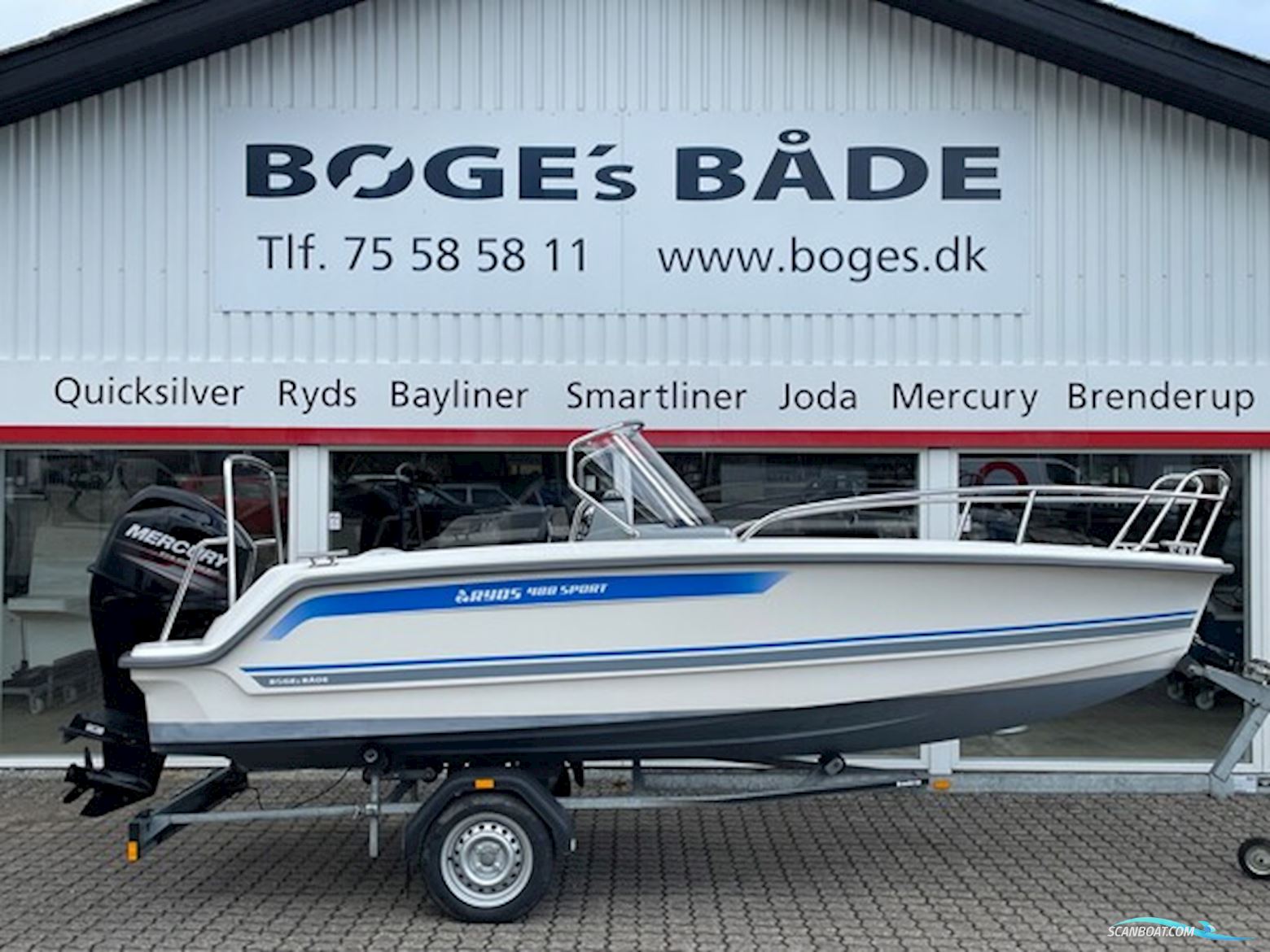 Ryds 488 VI Sport Med 50 hk Mercury-Efi 4 Takt Motorboot 2016, mit Mercury motor, Dänemark