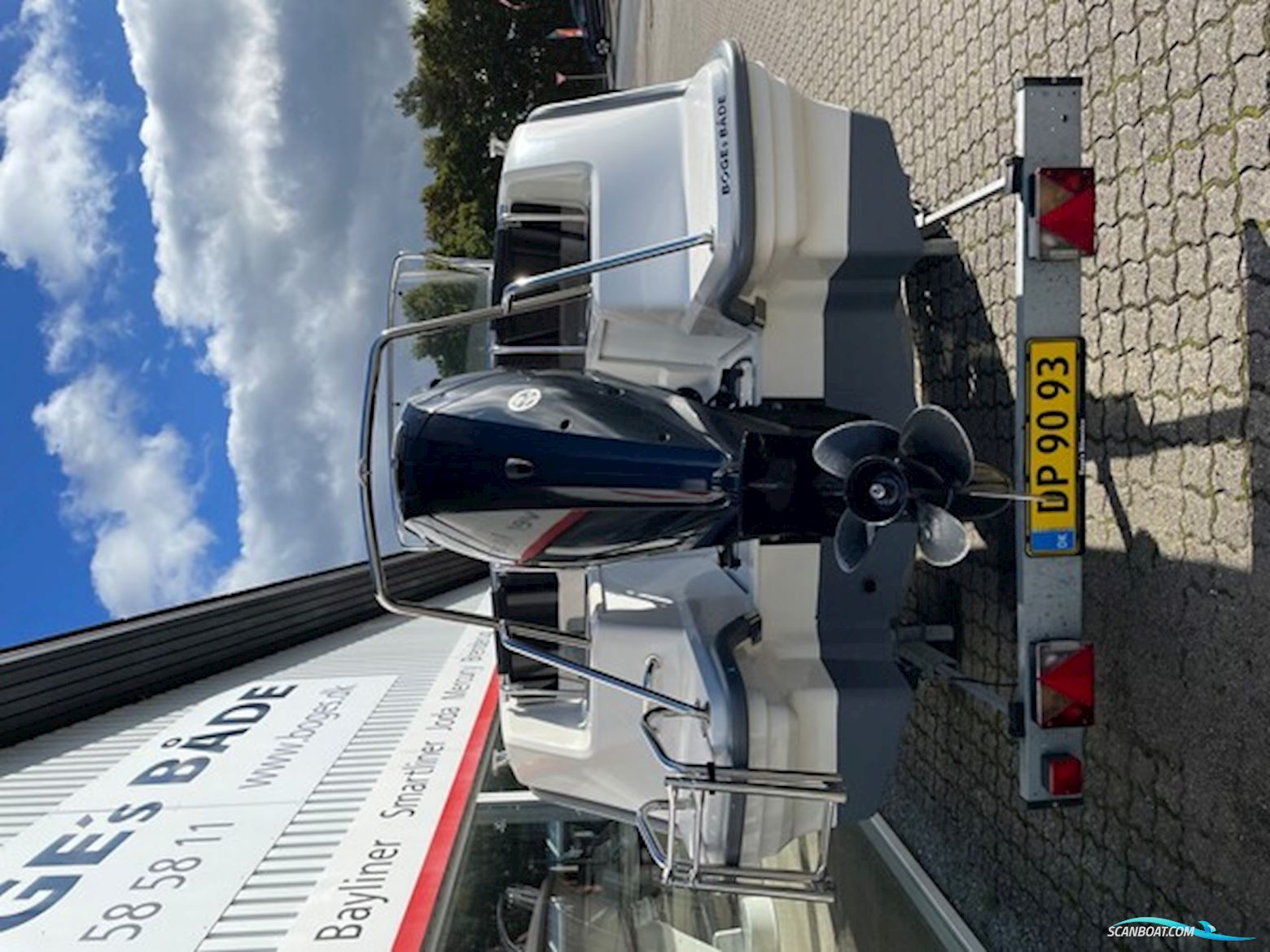 Ryds 548 sport med Mercury F100 EFI ELPT og Nysynet Brenderup 1300 kg trailer - Anvisningssalg - SOLGT