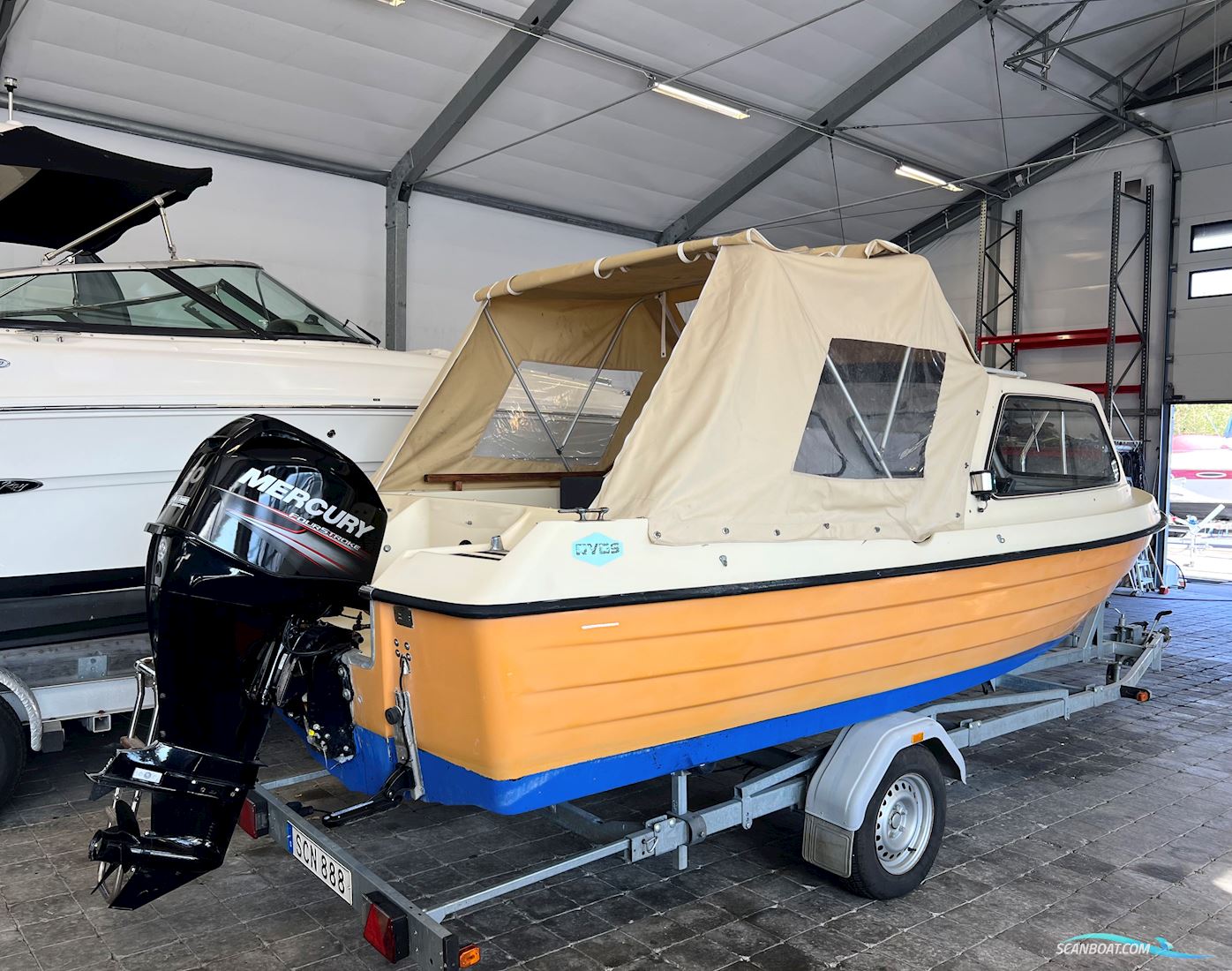 Ryds 560 Camping Motorboot 1990, mit Mercury 60hk motor, Sweden