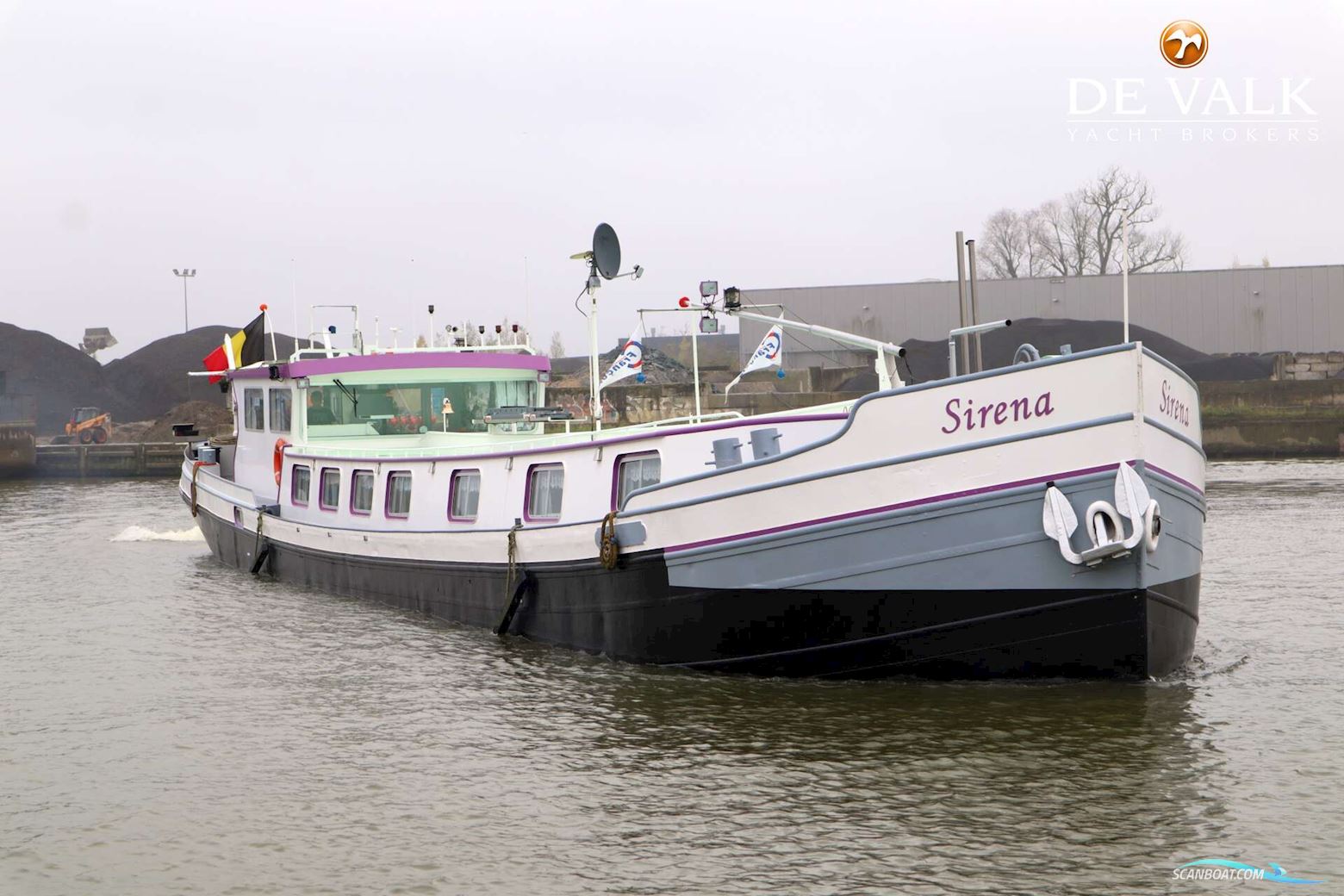 Sailing Houseboat 32M Motorboot 1911, mit Caterpillar motor, Belgien