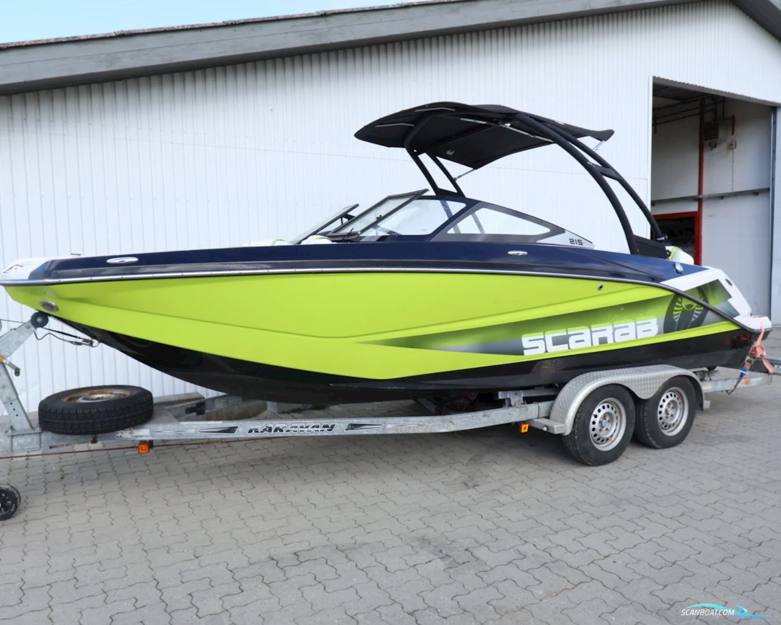 Scarab 215 HO Jet Motorboot 2017, mit 2 x Rotax 4-Tec 1503 motor, Dänemark