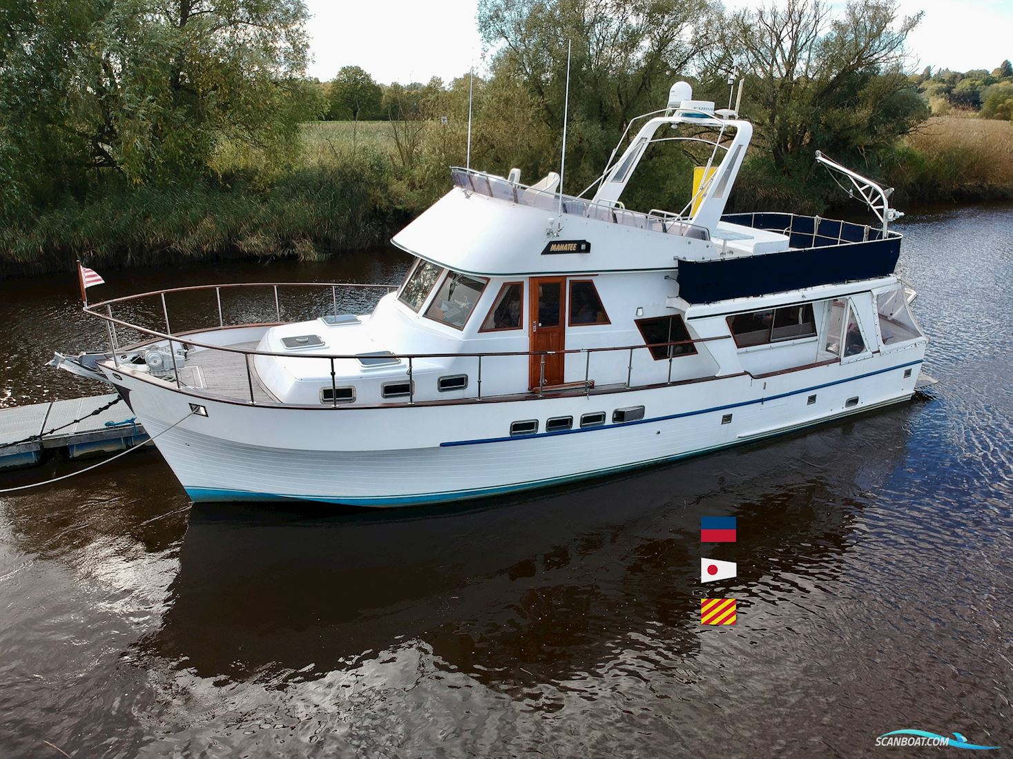 Sea Ranger 53 Pilothouse Trawler Motorboot 1990, mit Detroit Diesel Series 92 V6 motor, Deutschland