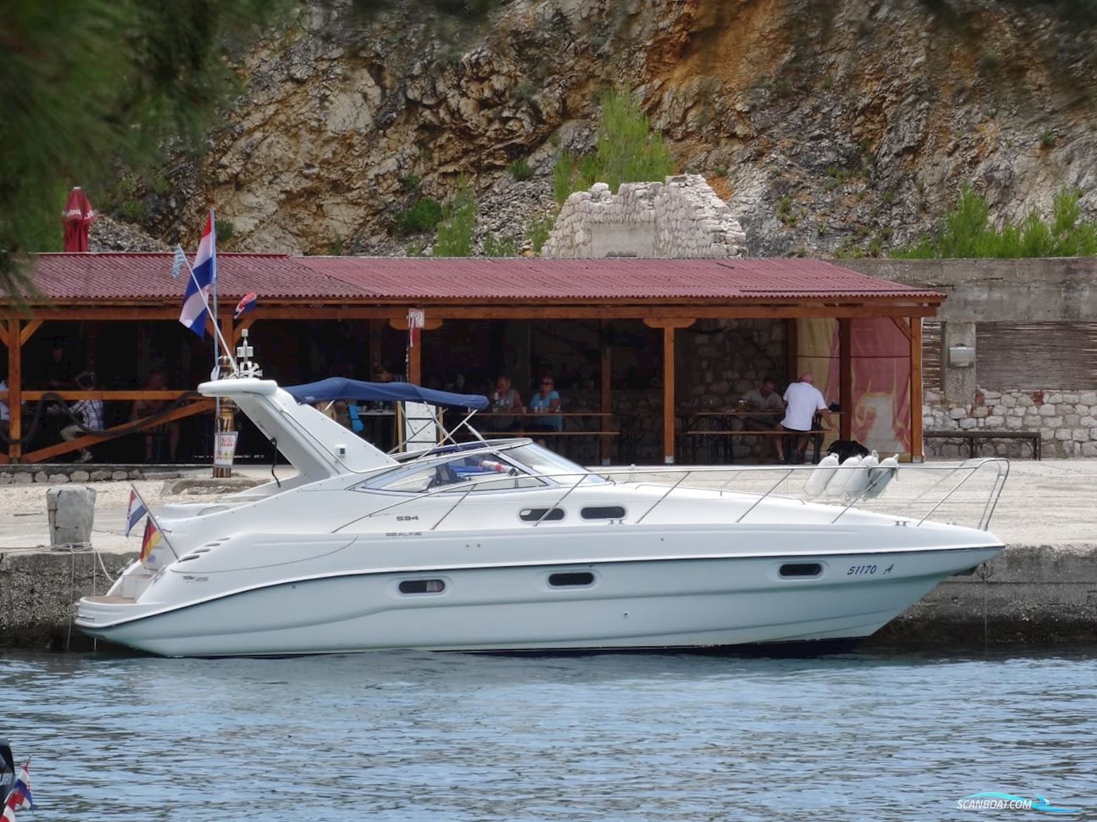 Sealine S 34 Motorboot 2000, mit VOLVO PENTA AD 40 motor, Kroatien