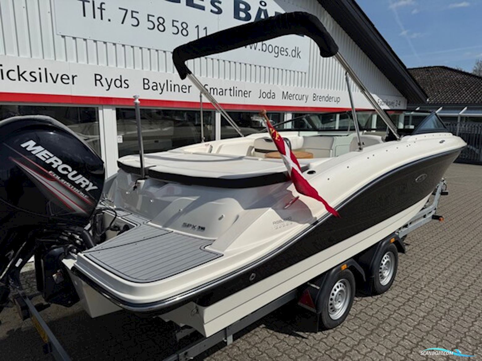 SeaRay 210 SPX OB med F150 Mercury-EFI 4 takt 3,0L XL inkl. Brenderup 2000 kg - Anvisningssalg