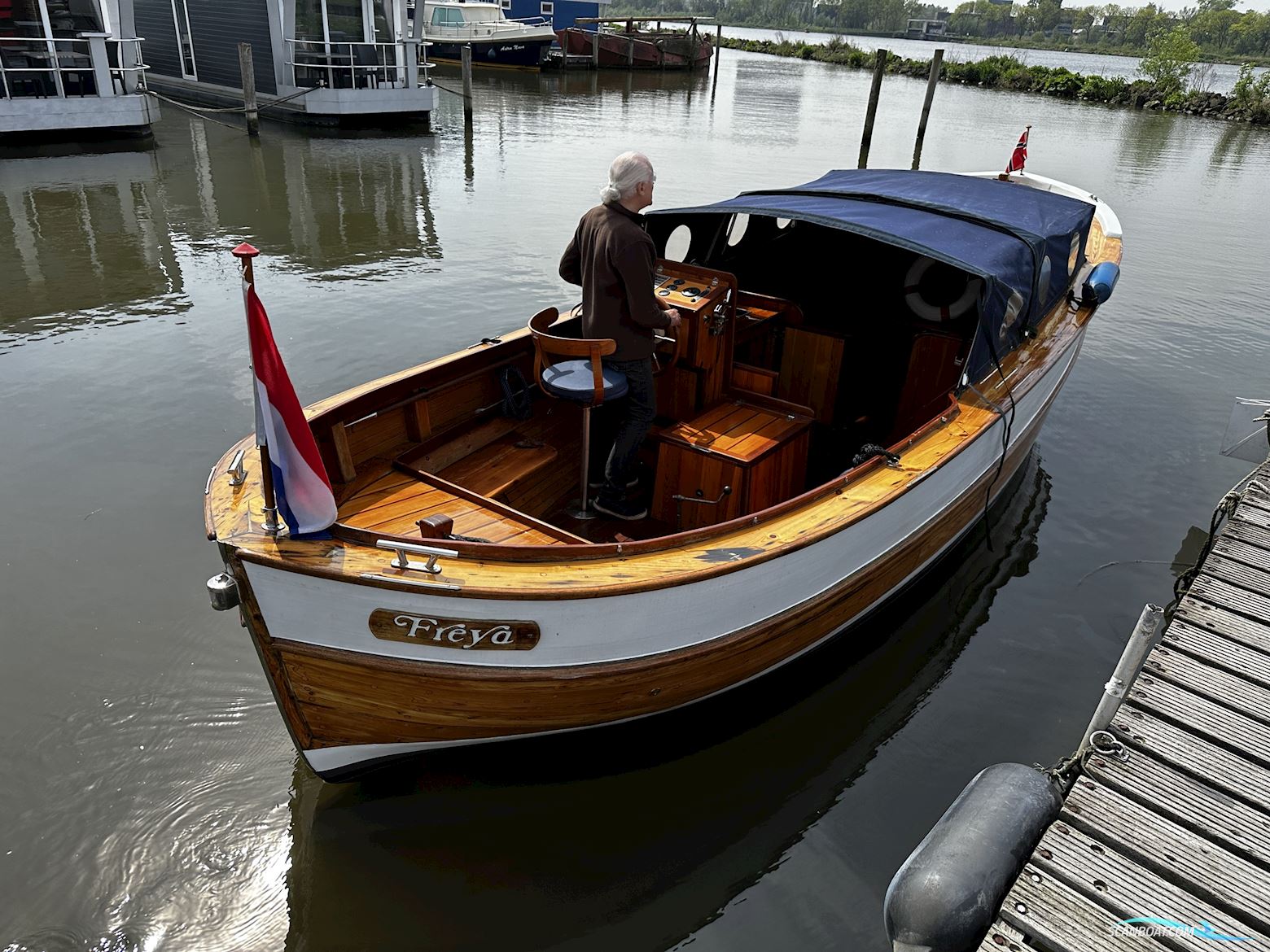 Sloep Noorse Kotter Motorboot 1966, mit Sabb Volvo motor, Niederlande