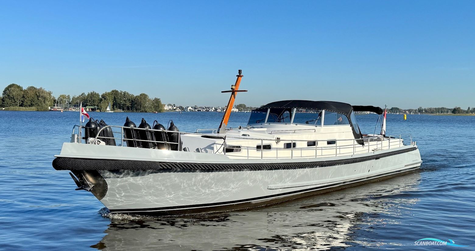 Stevenvlet 14.50 OK Cabrio Motorboot 1985, mit Fnm motor, Niederlande
