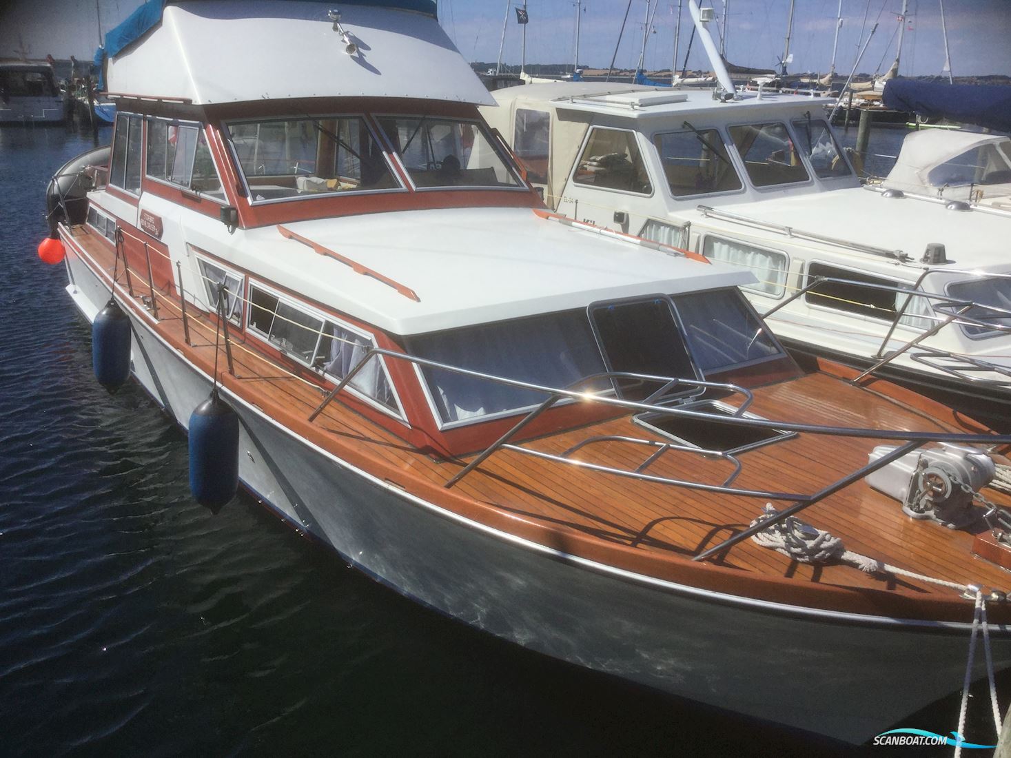 Storebro 34 m. Fly Motorboot 1979, Dänemark