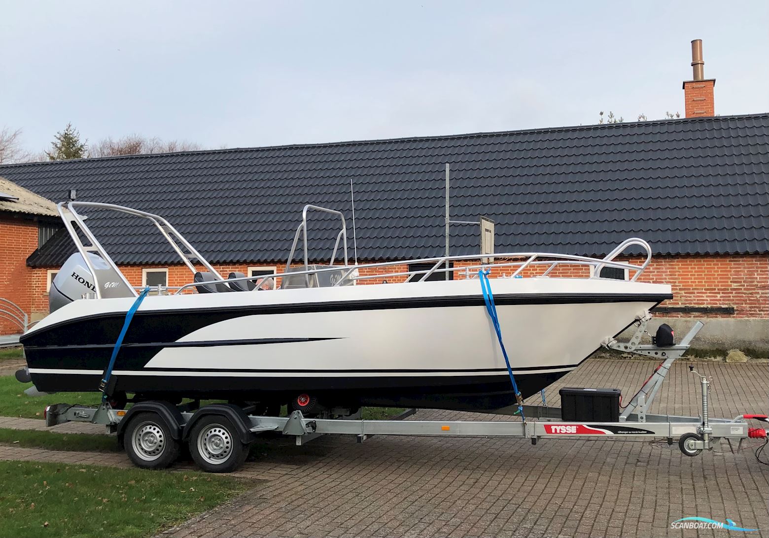 Styrepultbåd Gemi 630 CC Motorboot 2020, mit Honda BF150XU motor, Dänemark
