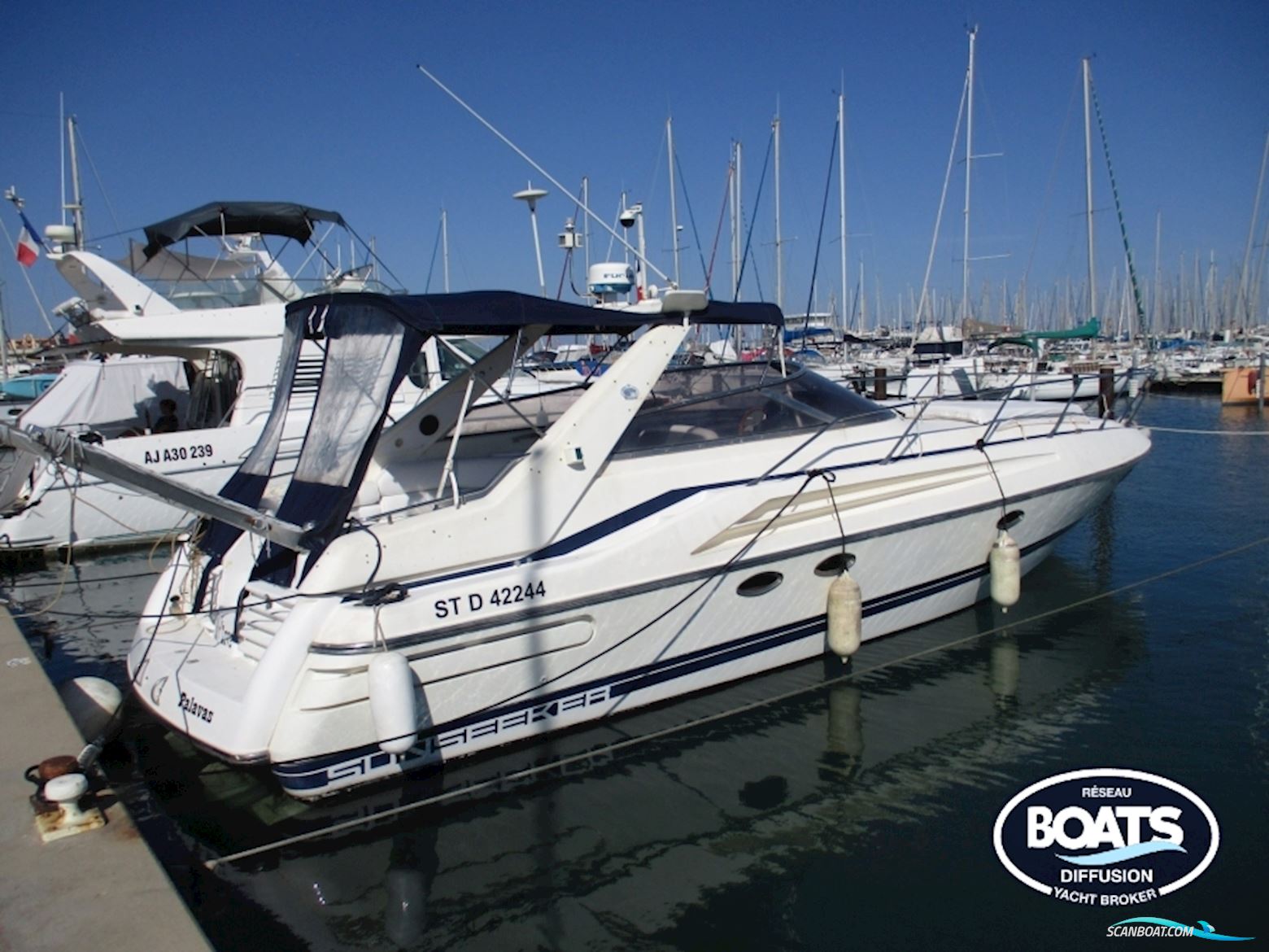 Sunseeker 39 Martinique Motorboot 1994, mit Volvo Kad42 motor, Frankreich