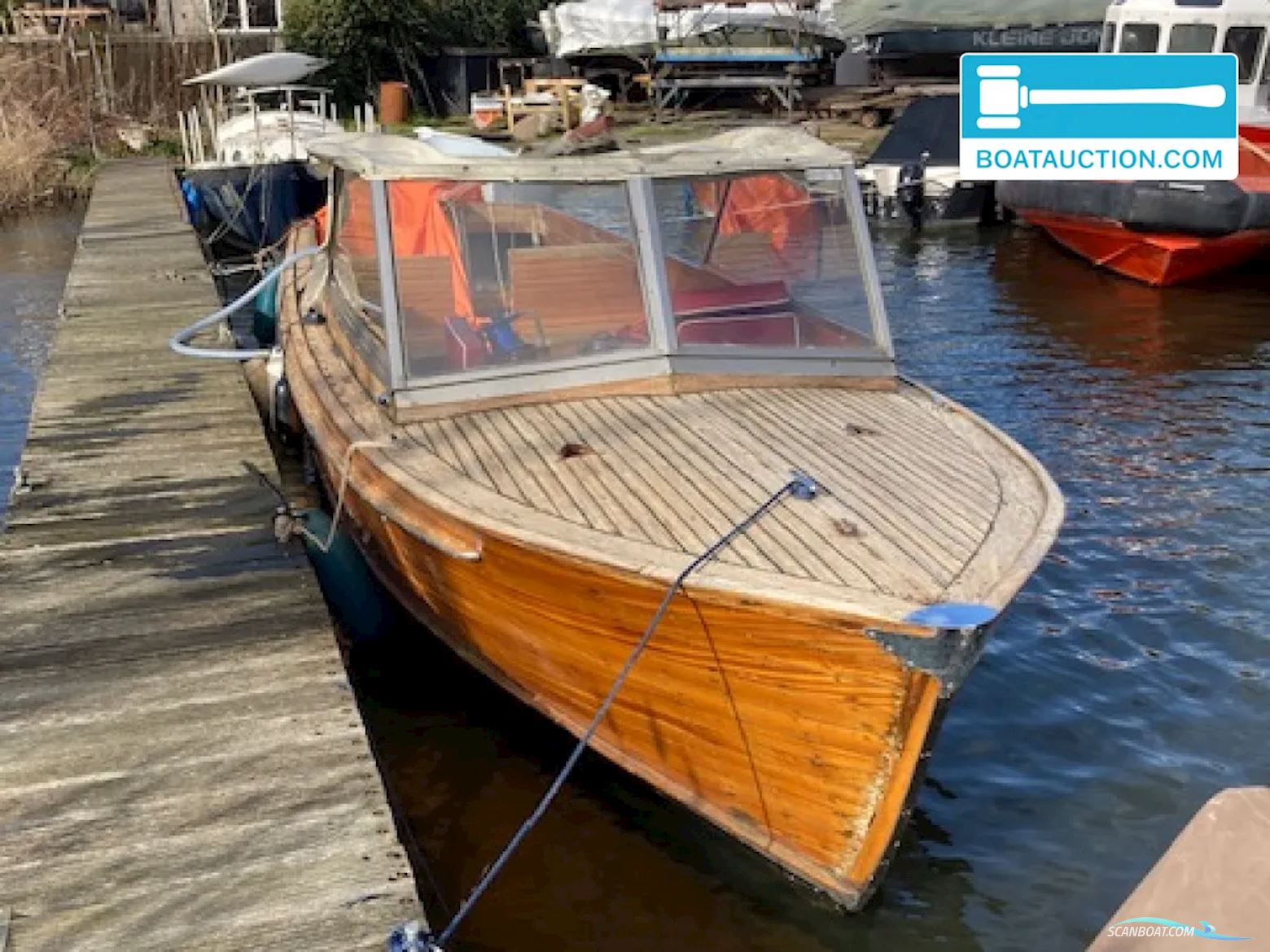 Taxi boat 850 Motorboot 1952, mit Perkins motor, Niederlande