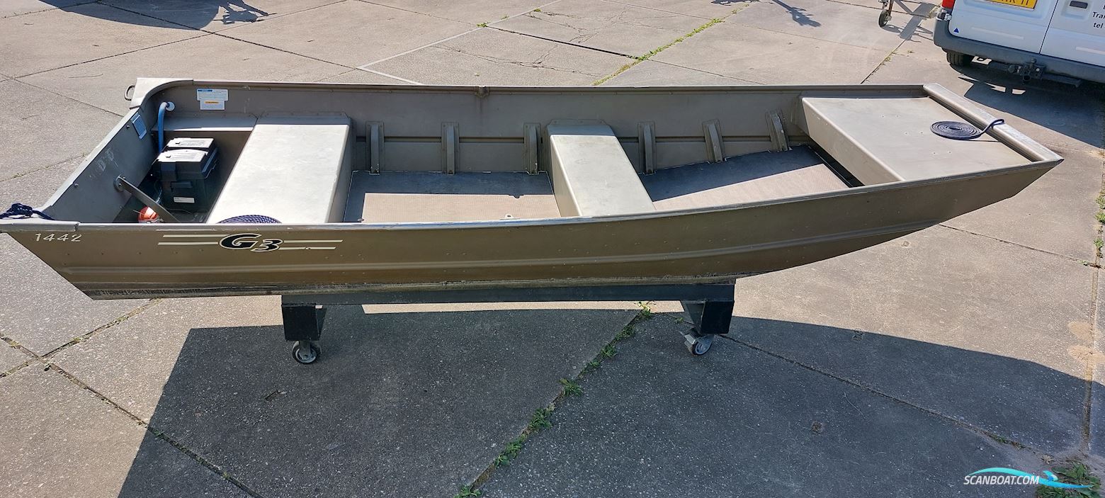 Te Koop g3 1442 Aluminium Jon Boot Platbodem Visboot Motorboot 2011, Niederlande