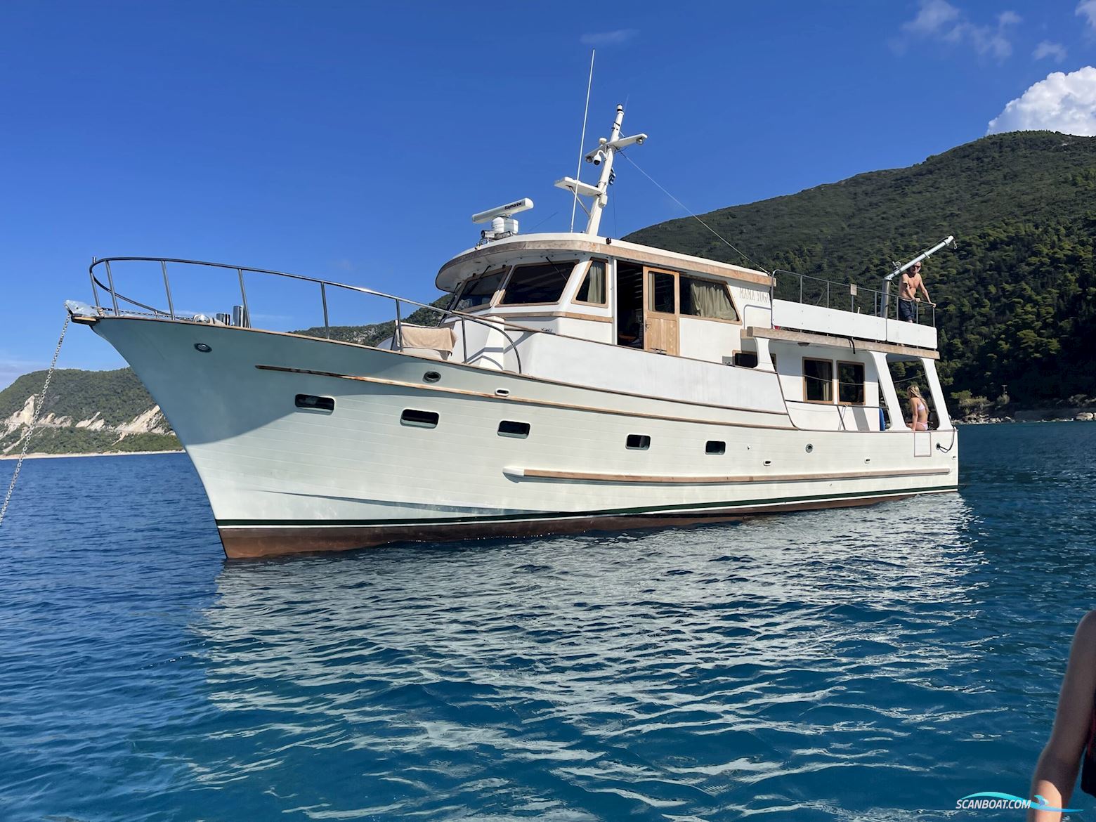 Trawler Blue Ocean 50 Med Bådplads i Gilleleje. Motorboot 1980, mit Cummins motor, Dänemark