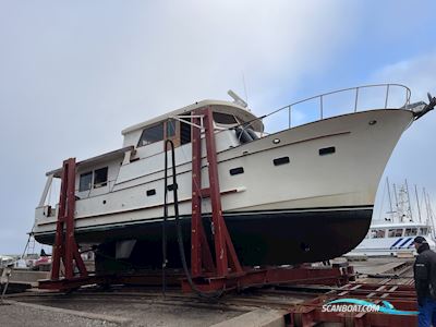 Trawler Blue Ocean 50 med bådplads i Gilleleje. Motorboot 1980, mit Cummins  motor, Dänemark