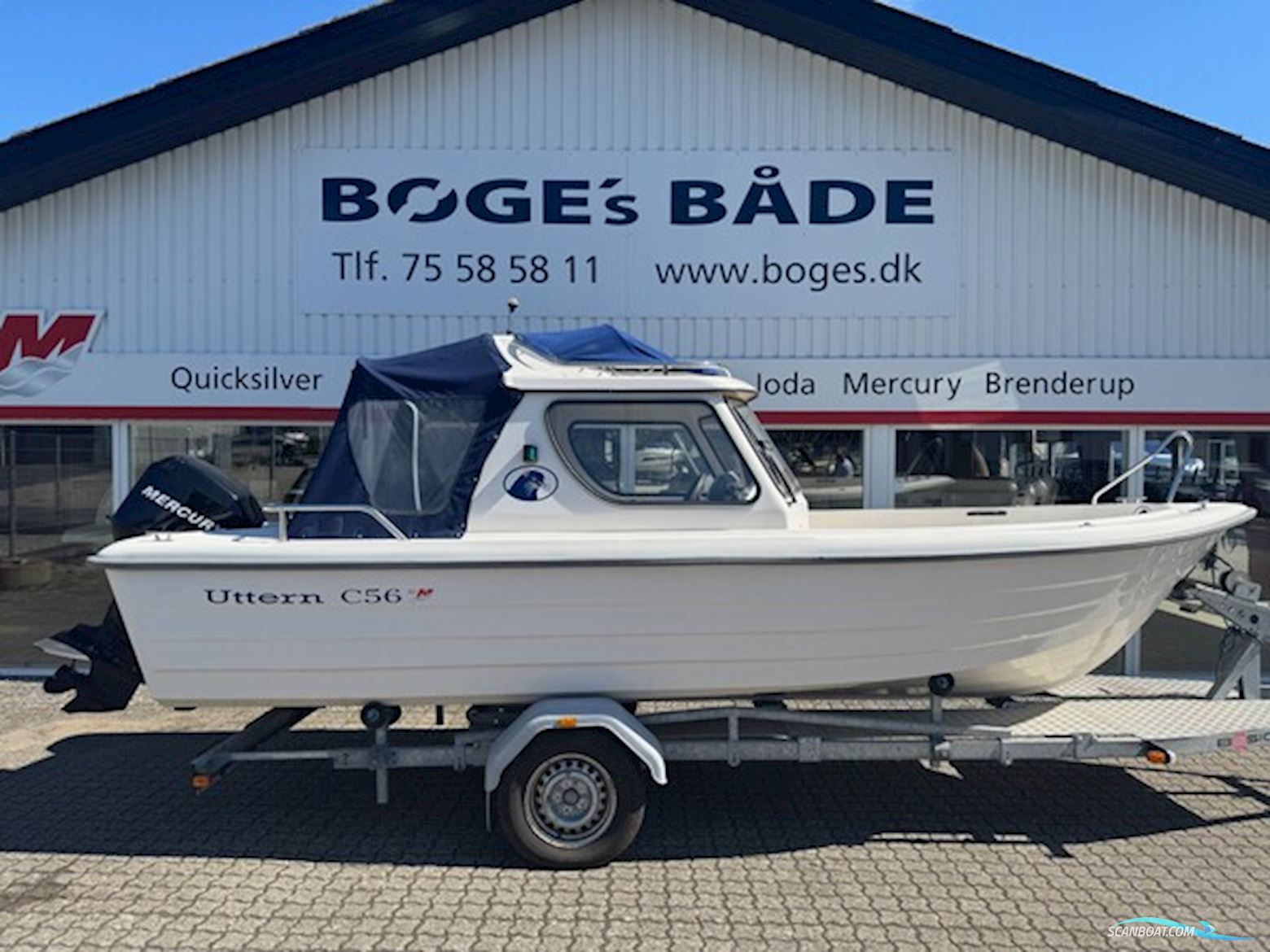 Uttern C56 med 60 hk Mercury-EFI 4 takt. Motorboot 2008, mit Mercury motor, Dänemark