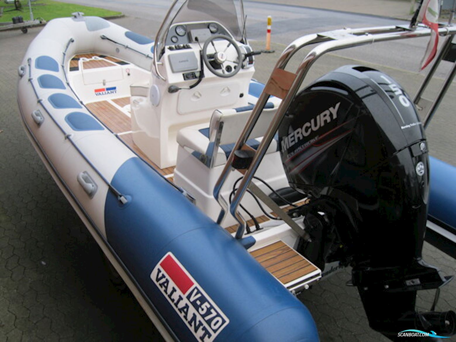 Valiant V-570 Rib m/Mercury F150 hk Efi 4-Takt og Brenderup Trailer - NU Nedsat KR. 15.000,- !
