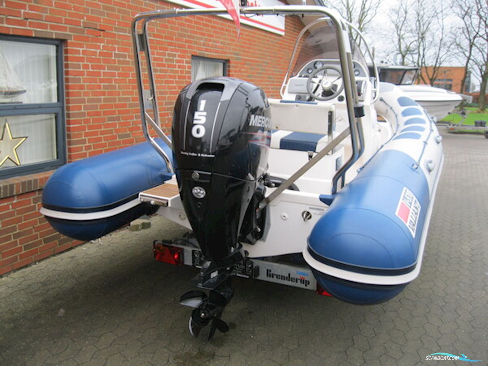 Valiant V-570 Rib m/Mercury F150 hk Efi 4-Takt og Brenderup Trailer - NU Nedsat KR. 15.000,- !