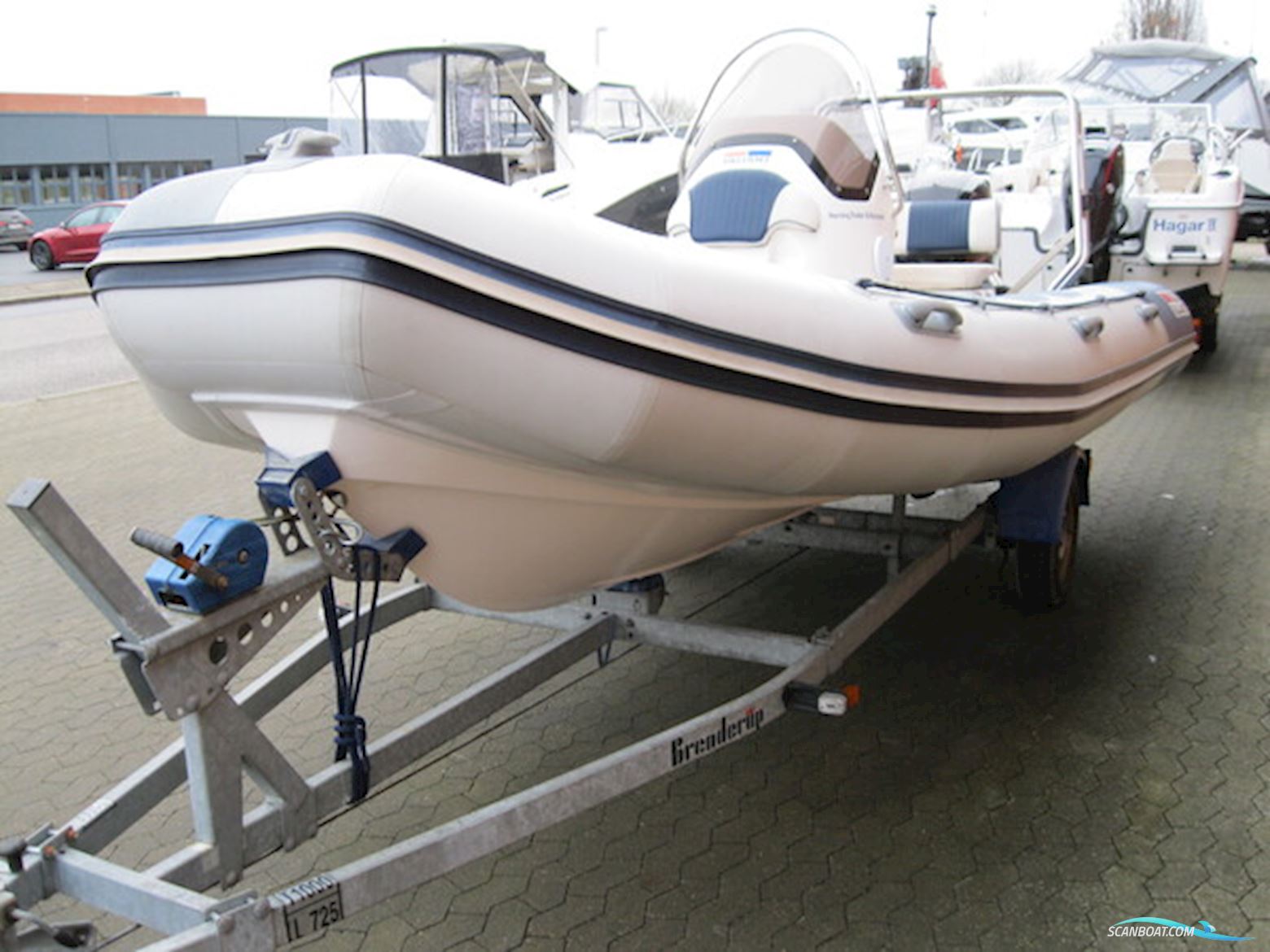 Valiant V-570 Rib m/Mercury F150 hk Efi 4-Takt og Brenderup Trailer - NU Nedsat KR. 15.000,- !