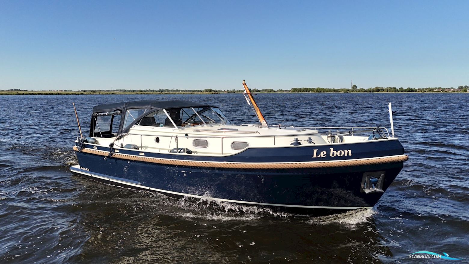 Vedette 9.30 Cabrio Spiegeldeur Motorboot 2009, mit Nanni motor, Niederlande