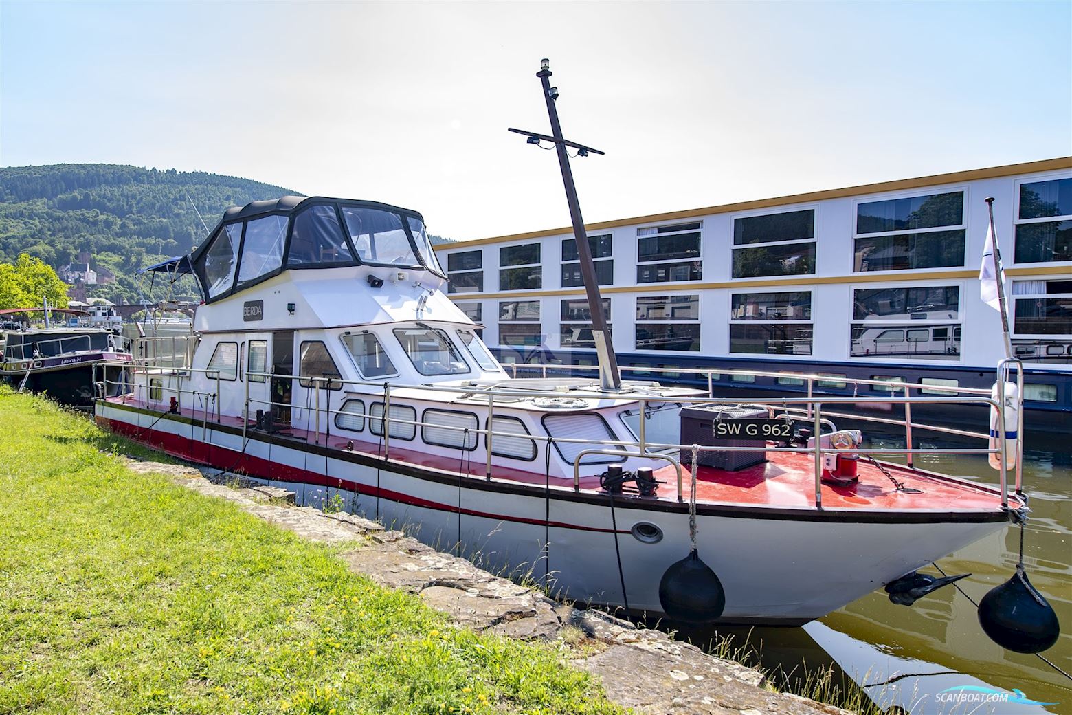 Werft HaßMersheim 15m Stahlmotoryacht Motorboot 1971, mit Cummins 6Bta 5.9-M1 motor, Deutschland