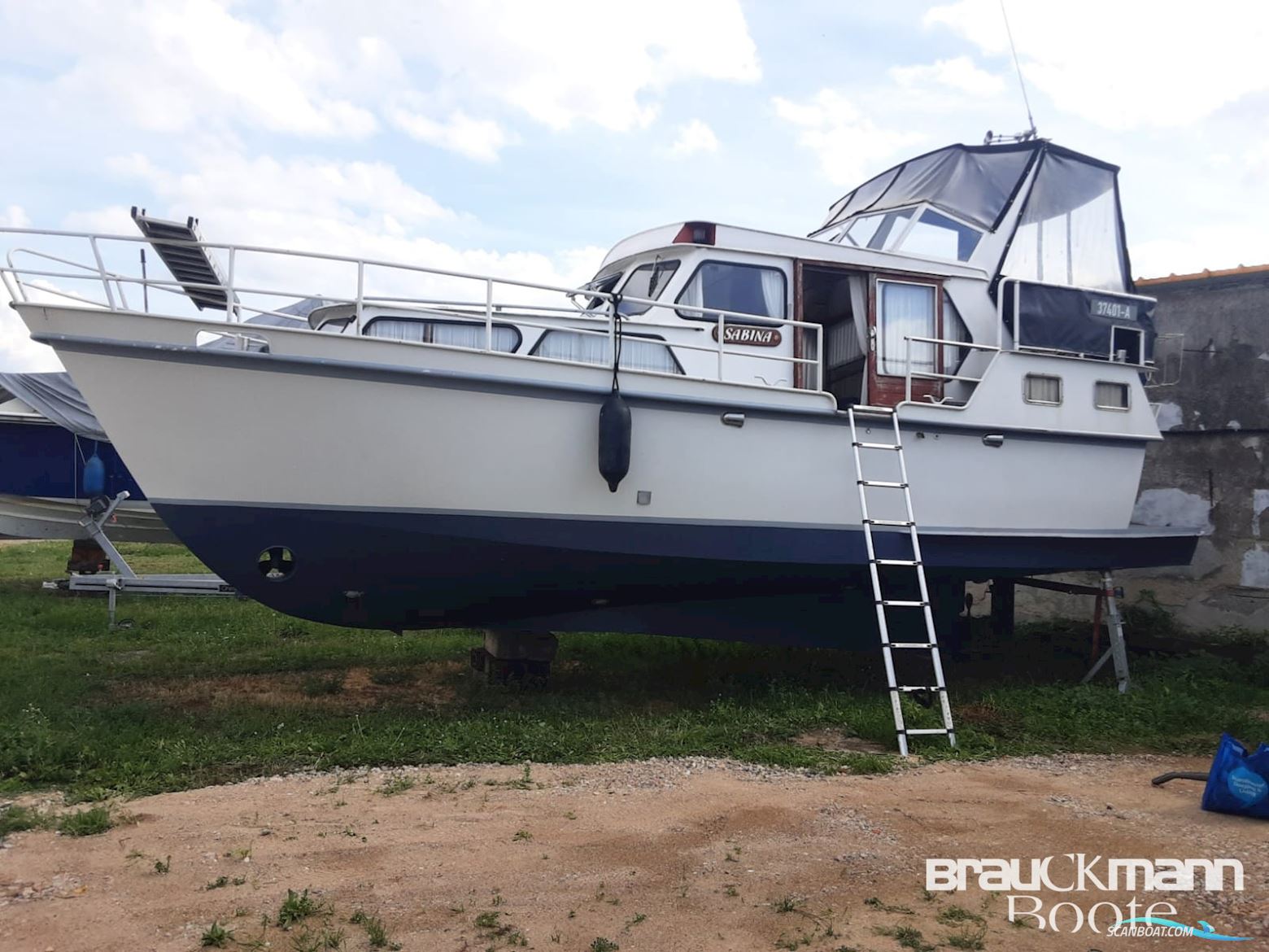 Werft Plaue Fidego 950 Motorboot 1982, mit Daf motor, Deutschland